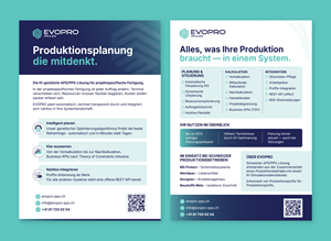 EVOPRO PPS / APS - Flyer und Rollup