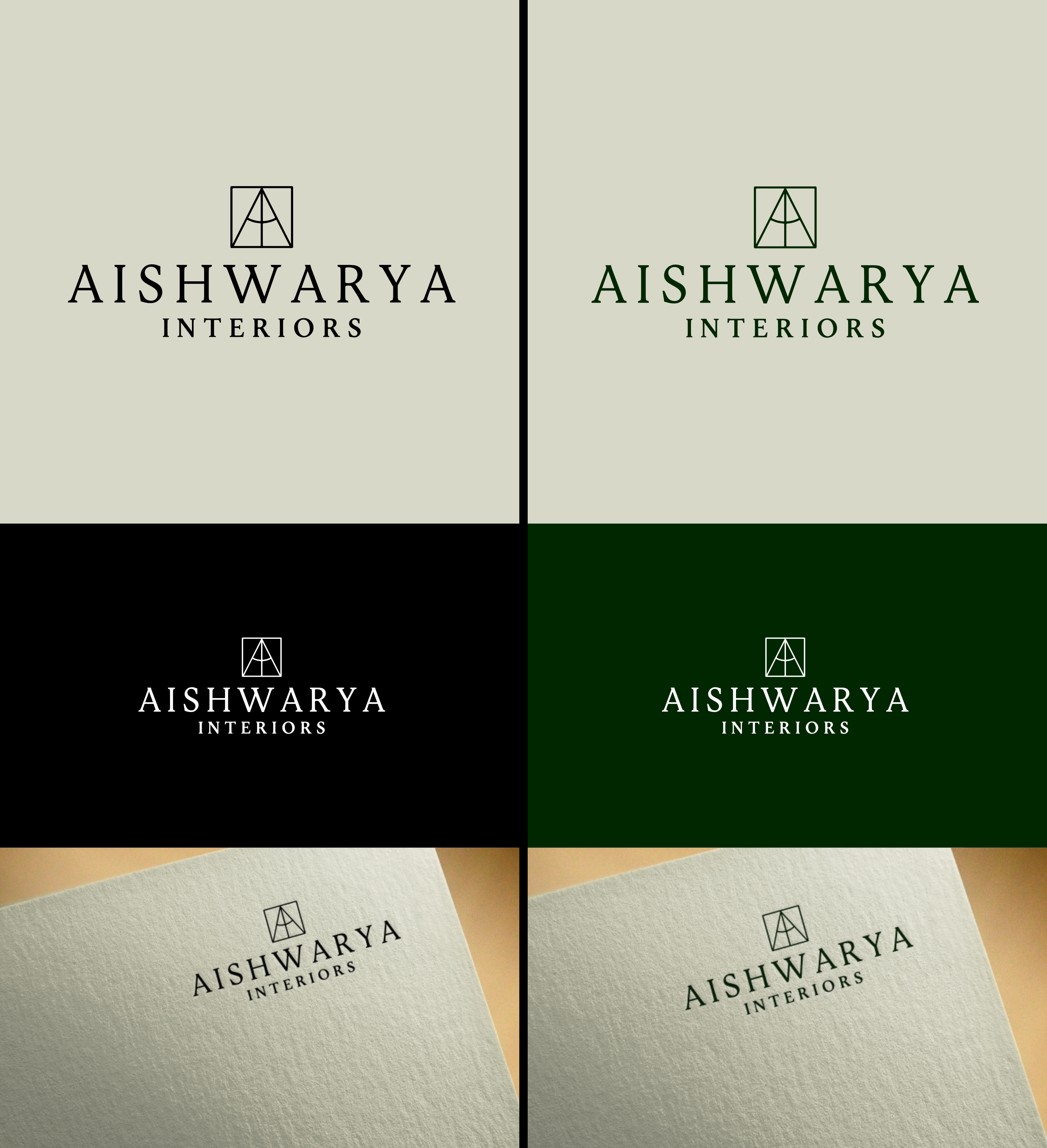 Logo Design by AnninWonderland for Aishwarya Interiors | Design #37174078