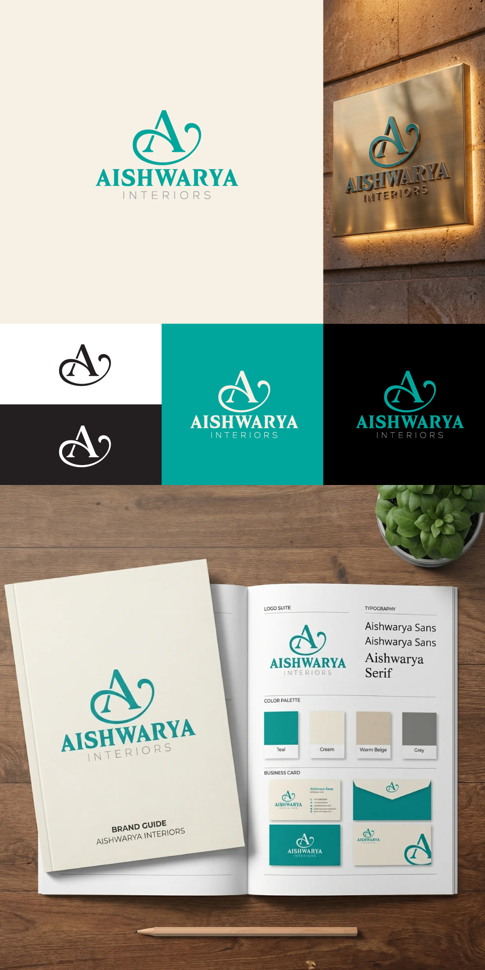 Logo Design by Gol D Roger™ for Aishwarya Interiors | Design #37182547