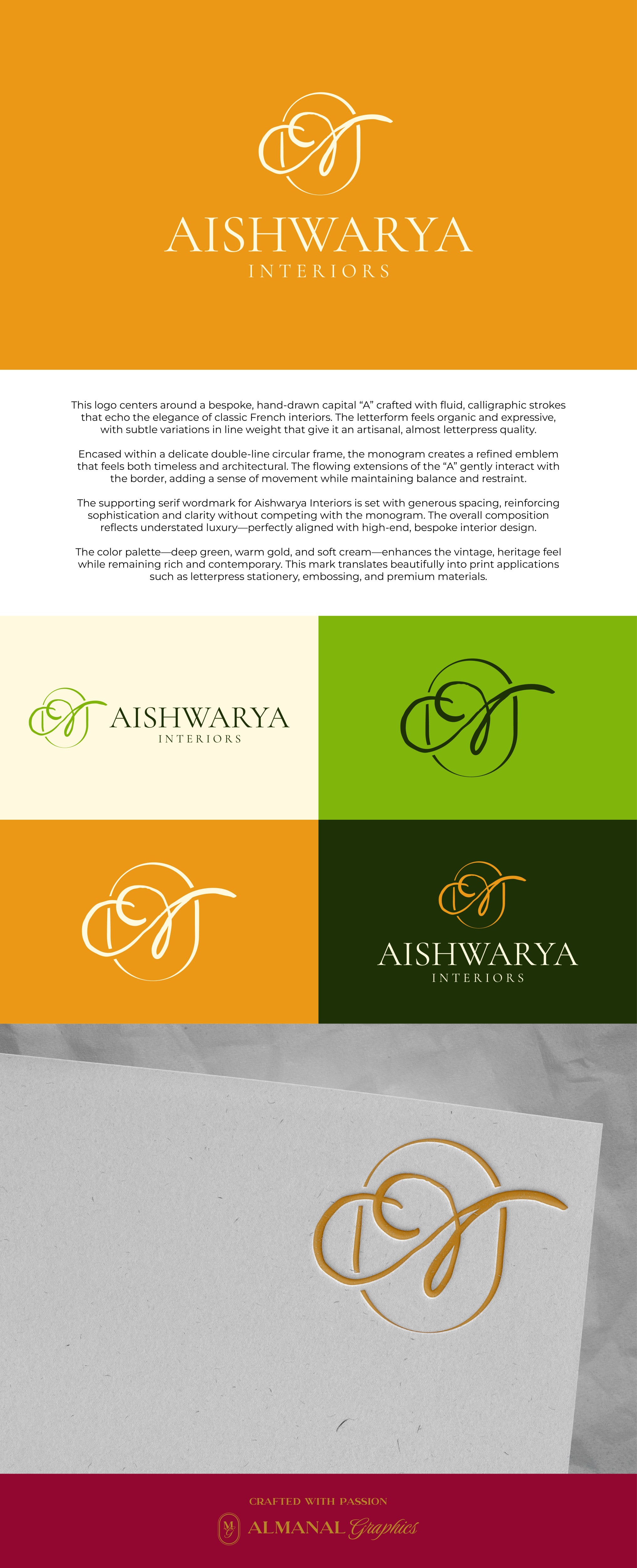 Diseño de Logo por ALMANAL GRAPHICS para Aishwarya Interiors | Diseño #37189070