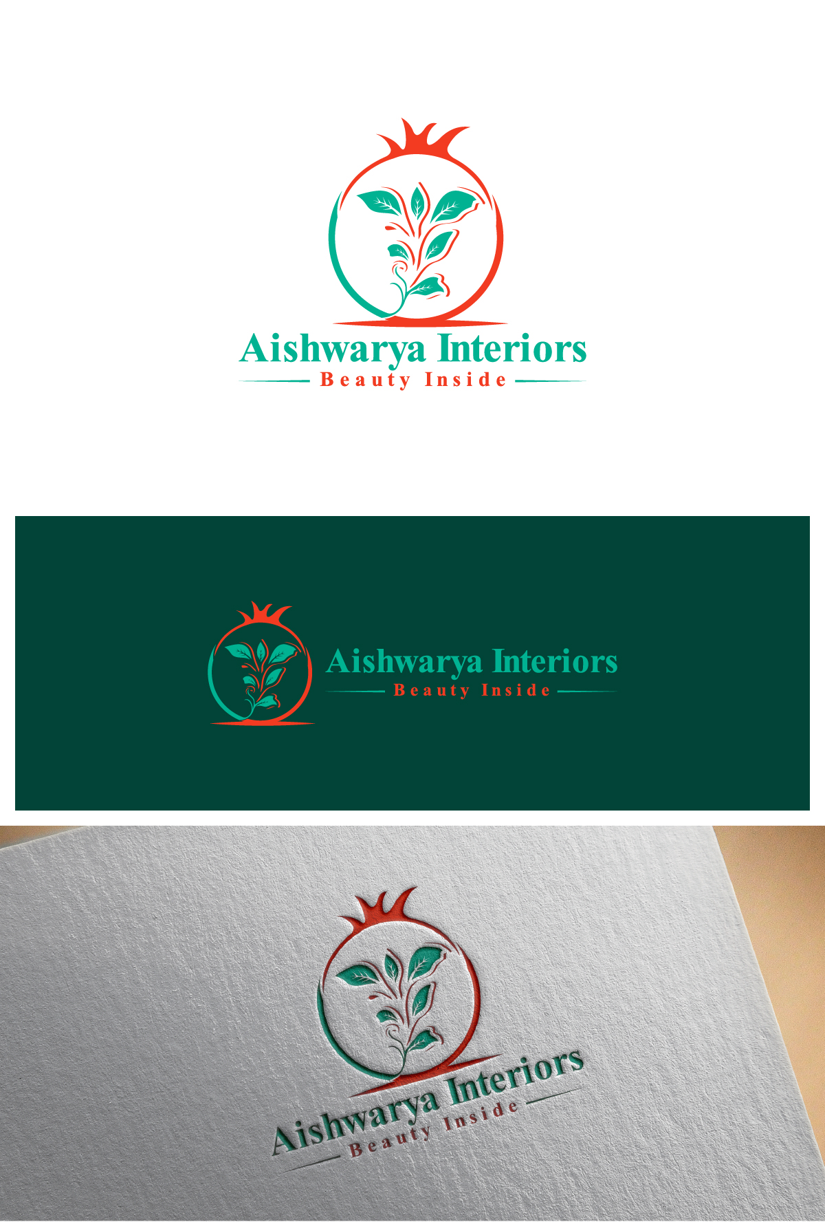 Logo Design by Talha Ahmad for Aishwarya Interiors | Design #37172966