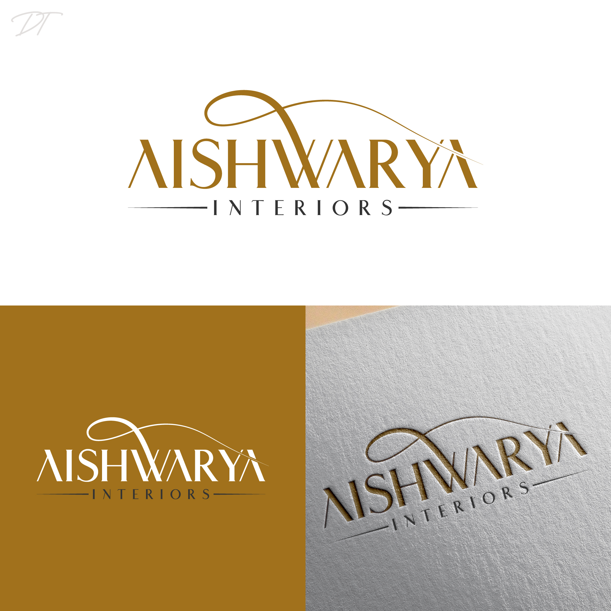 Logo Design by Talha Ahmad for Aishwarya Interiors | Design #37172969