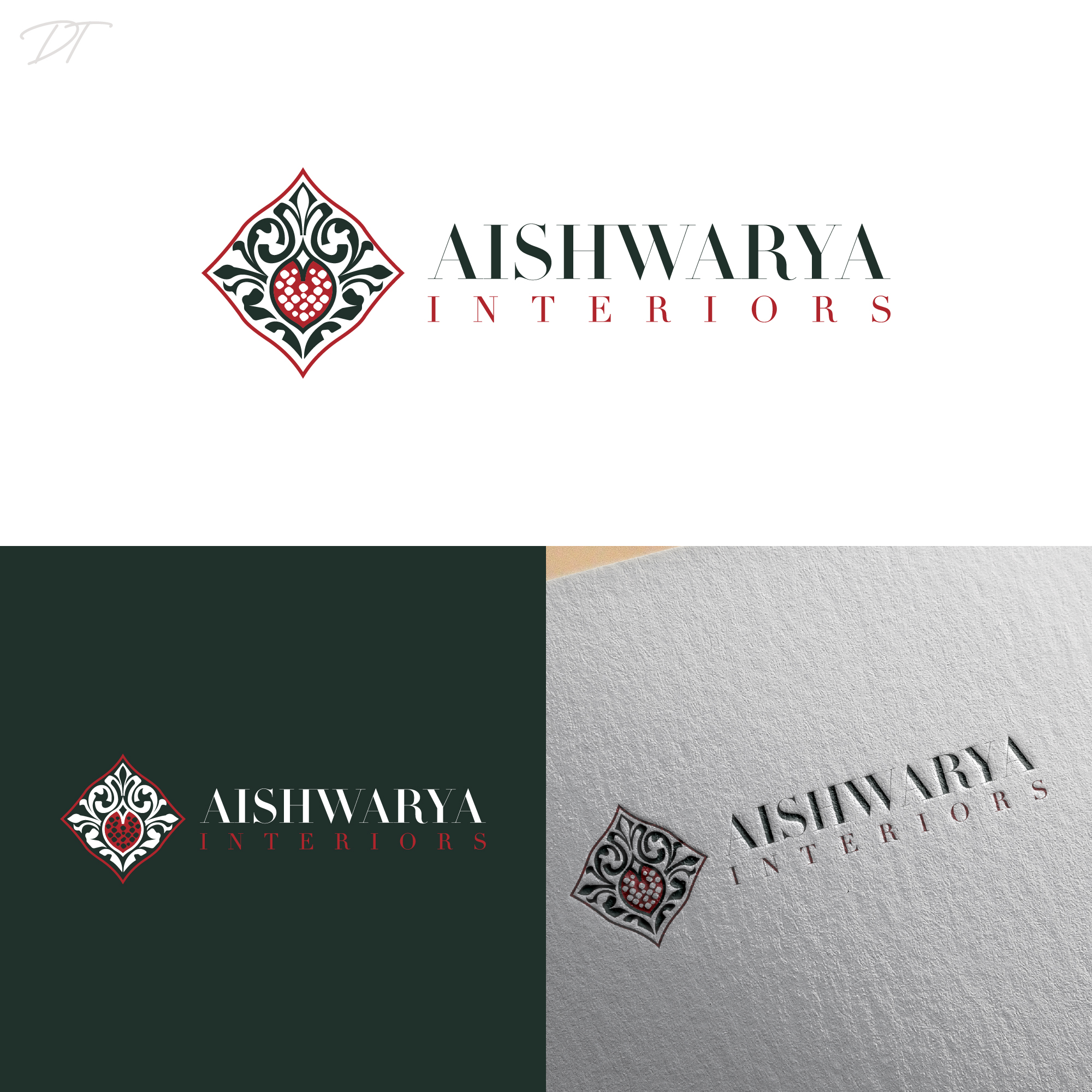 Logo Design by Talha Ahmad for Aishwarya Interiors | Design #37172971