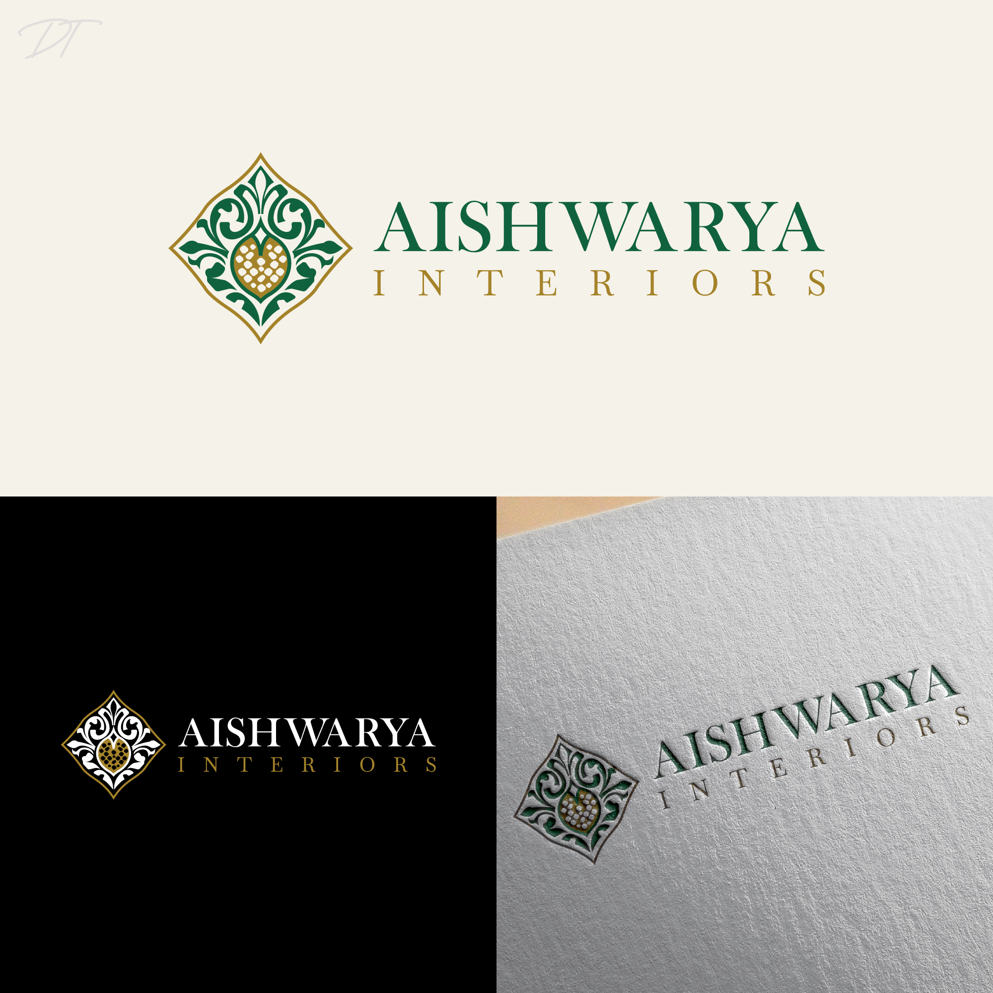 Logo Design by Talha Ahmad for Aishwarya Interiors | Design #37175743