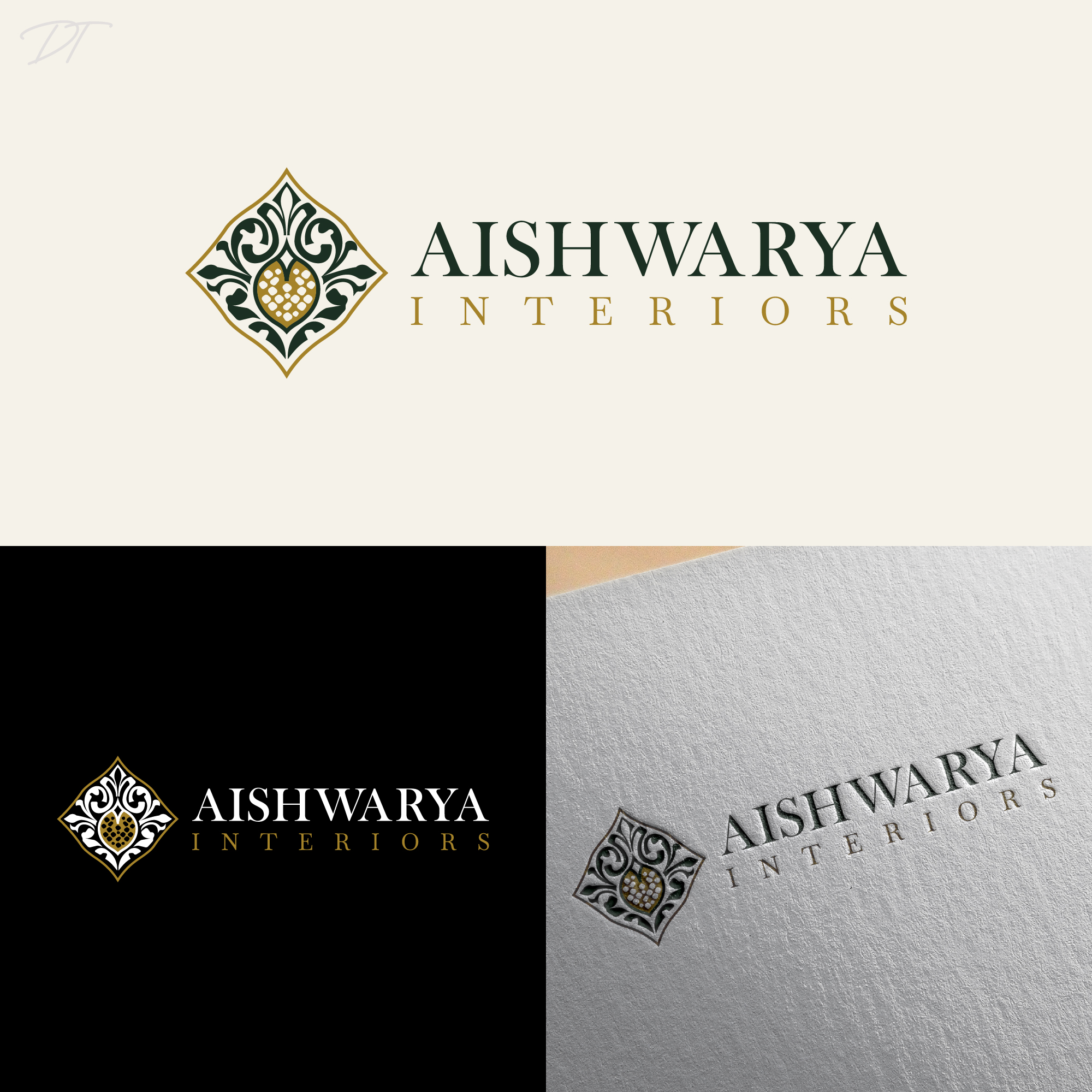 Logo Design by Talha Ahmad for Aishwarya Interiors | Design #37175744