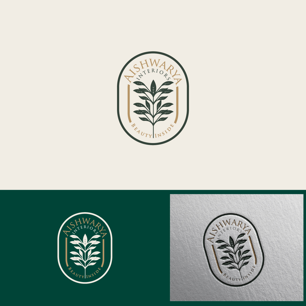 Logo Design by Talha Ahmad for Aishwarya Interiors | Design #37175750