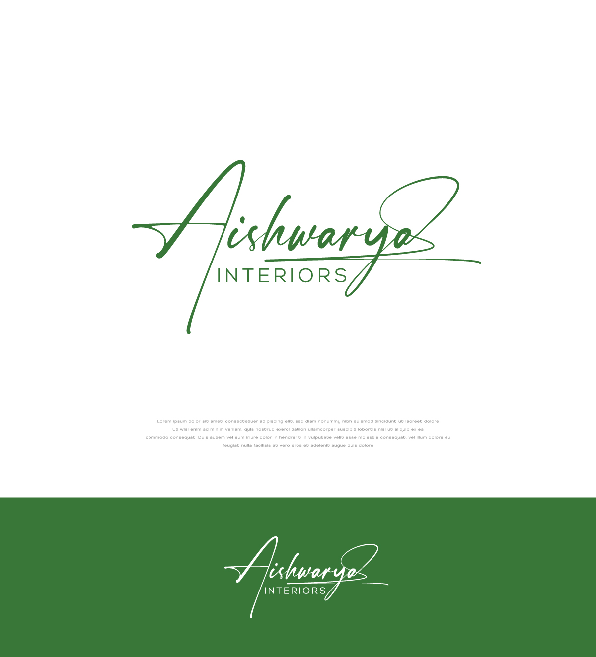 Logo Design by apik. for Aishwarya Interiors | Design #37170451