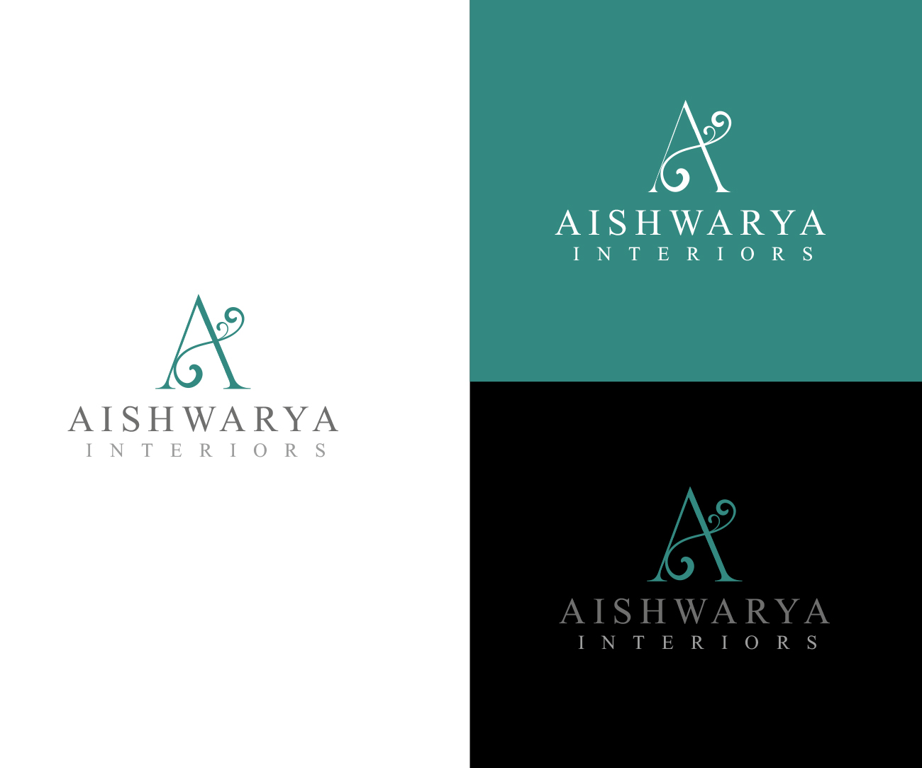 Logo Design by Vishak vasu for Aishwarya Interiors | Design #37192366