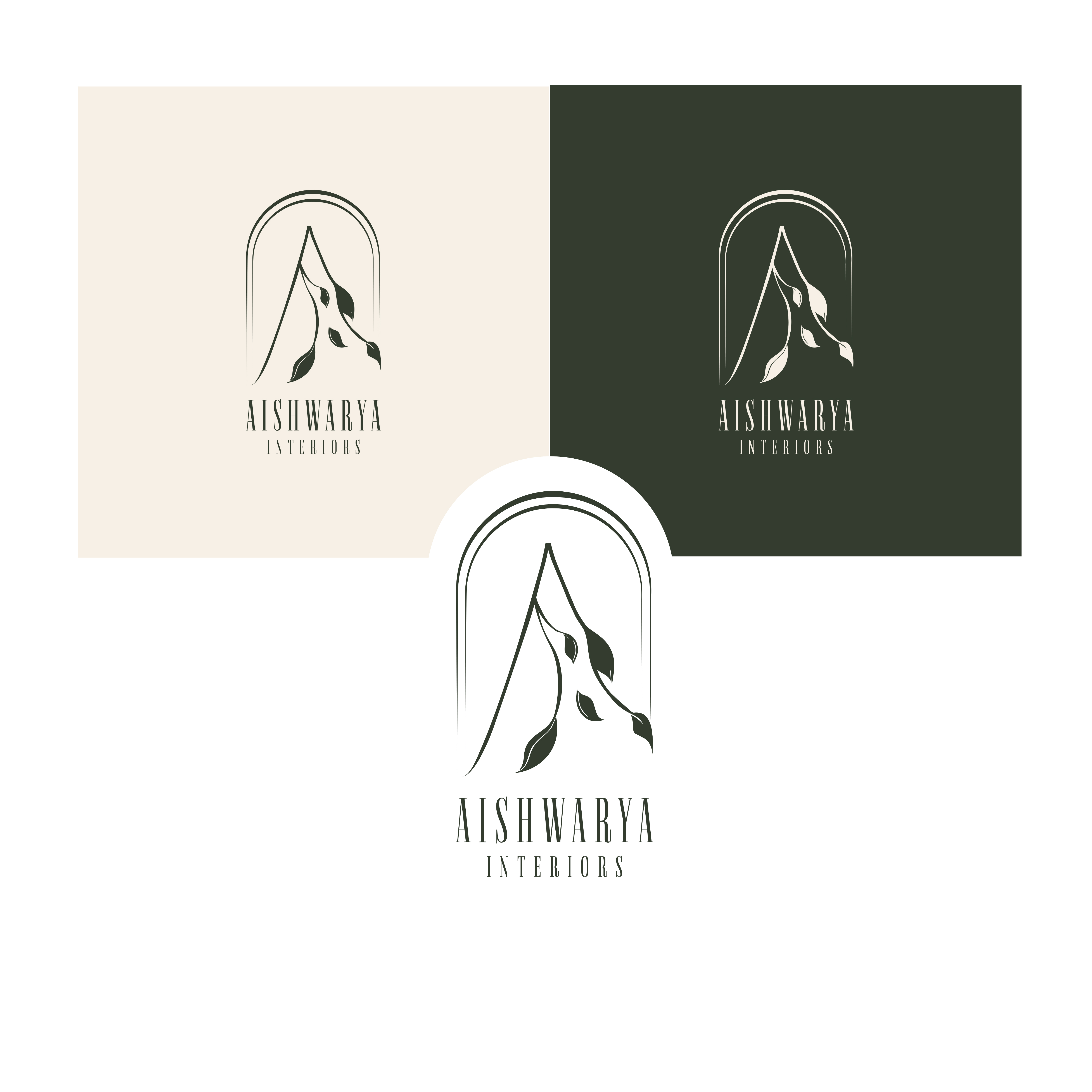Logo Design by Ozlem Ozturkoglu for Aishwarya Interiors | Design #37201223