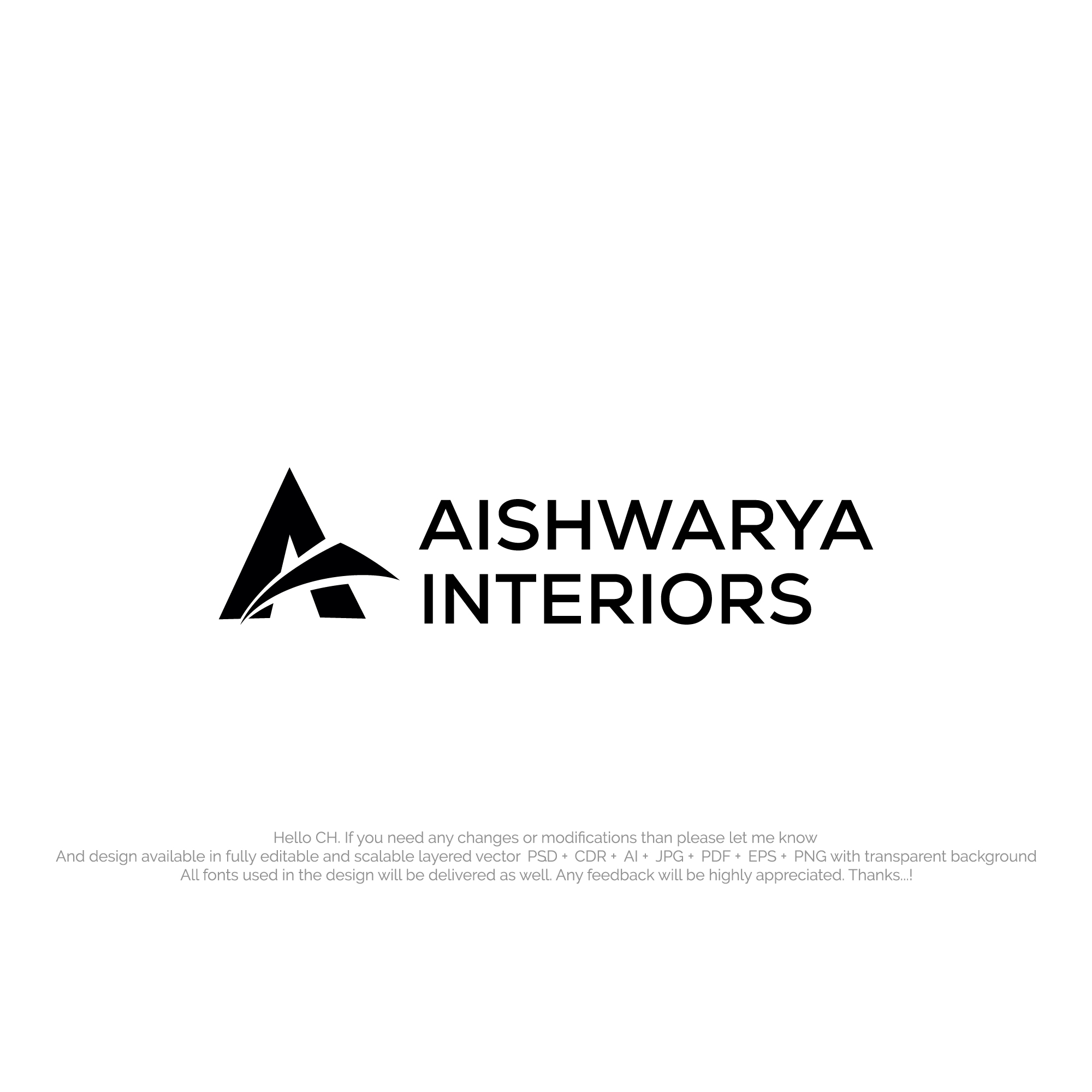 Logo Design by NexaBrand for Aishwarya Interiors | Design #37182554