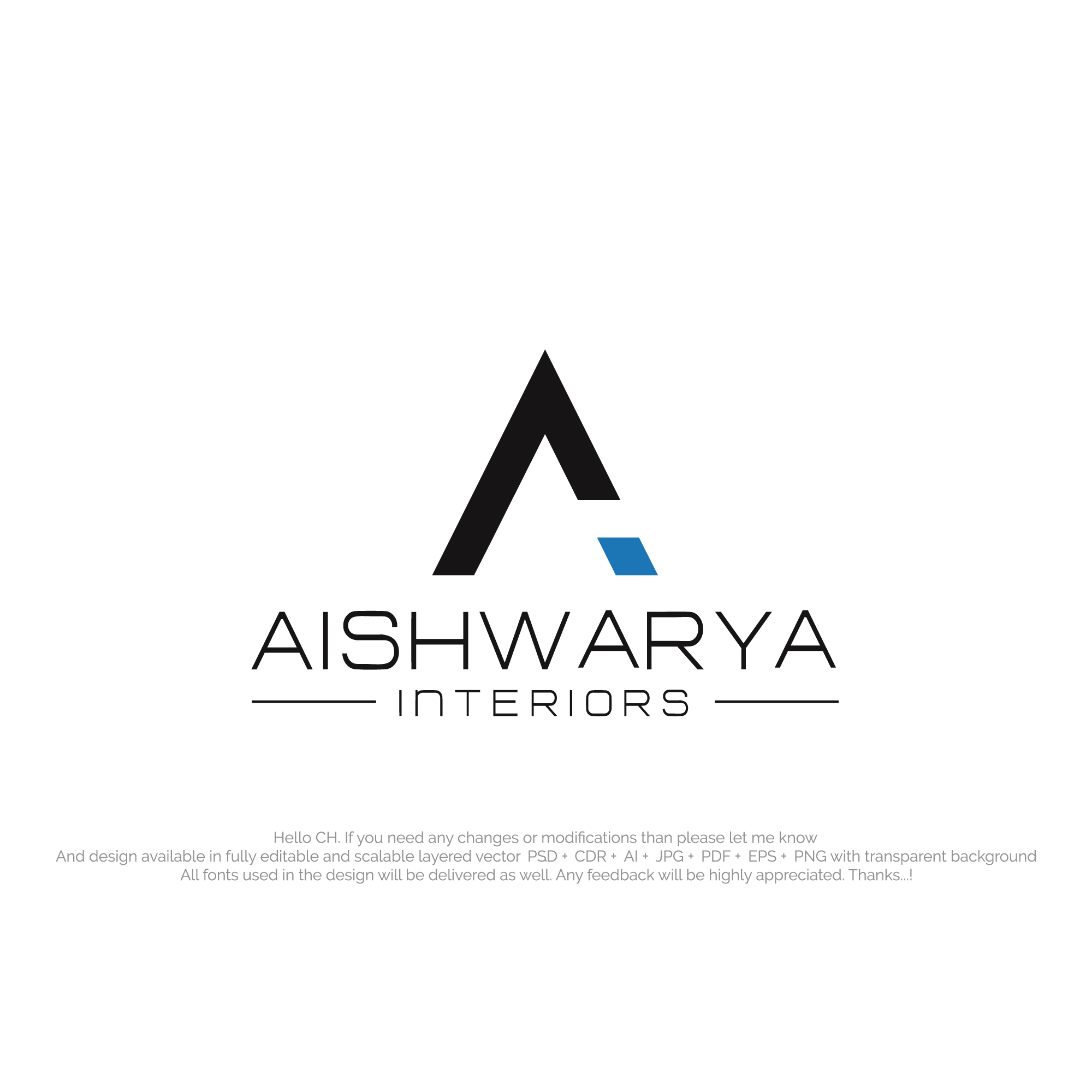 Logo Design by NexaBrand for Aishwarya Interiors | Design #37198247