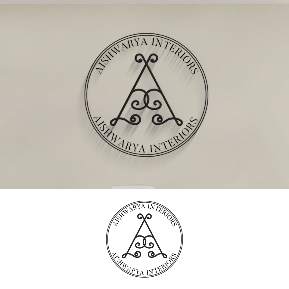 Logo Design by _enma for Aishwarya Interiors | Design #37181689