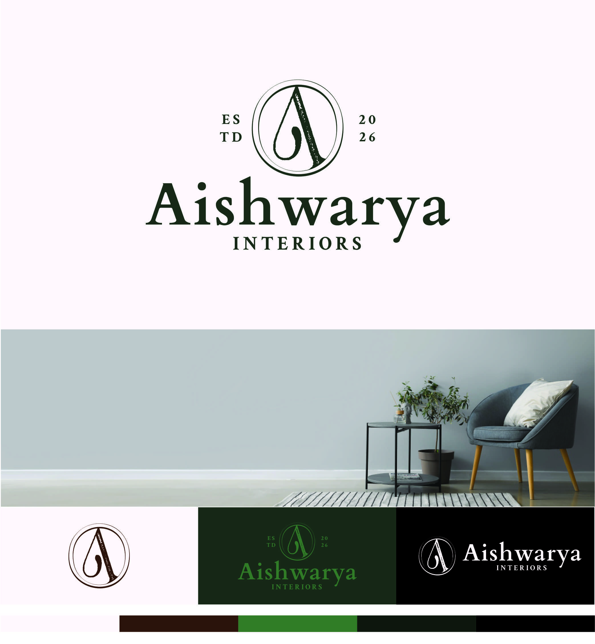 Diseño de Logo por Nicolene Barnard para Aishwarya Interiors | Diseño #37202192