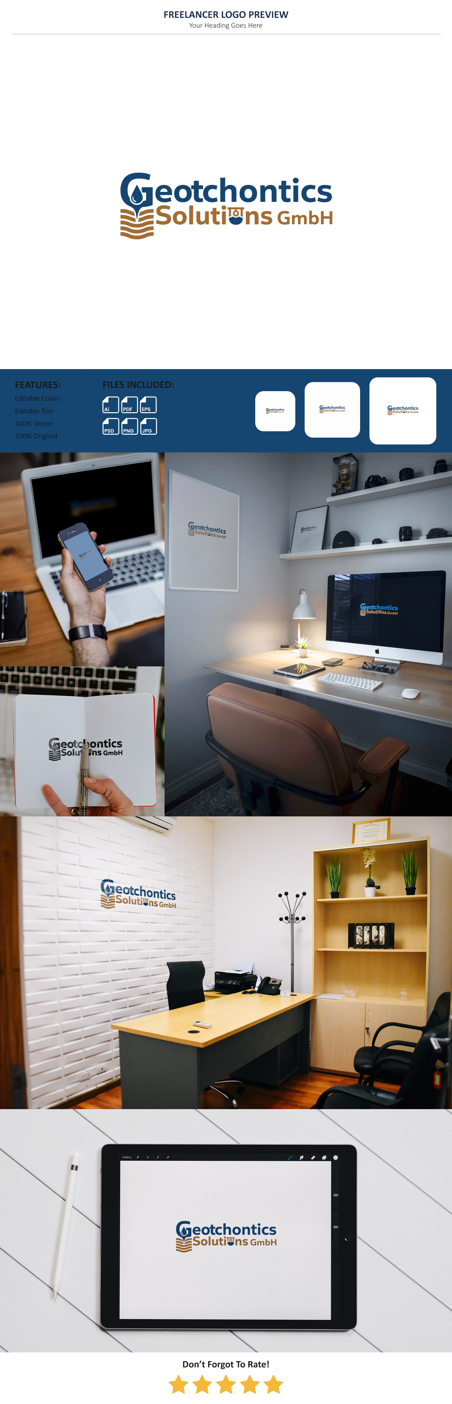 Logo Design by Pixel Foundry for Geotechnics Solution GmbH | Design #37174261