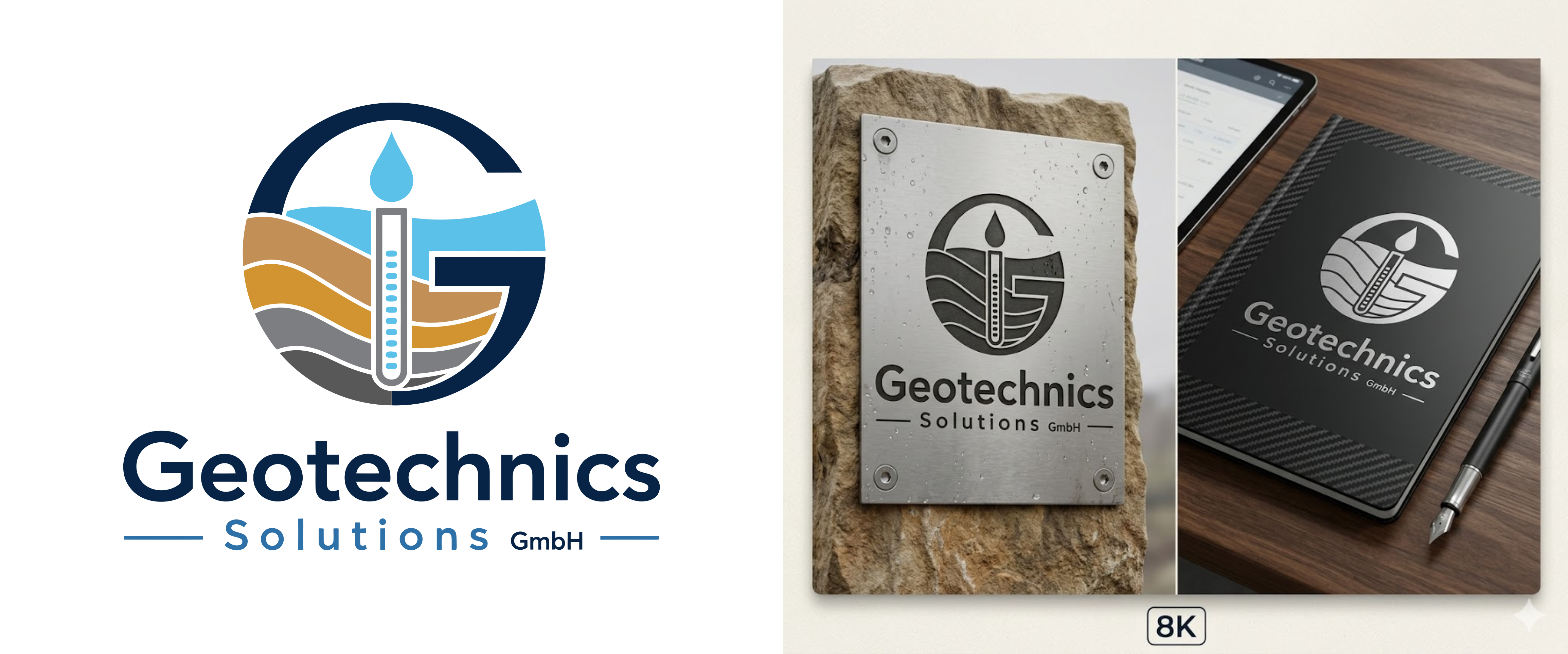 Logo Design by Permata for Geotechnics Solution GmbH | Design #37194673