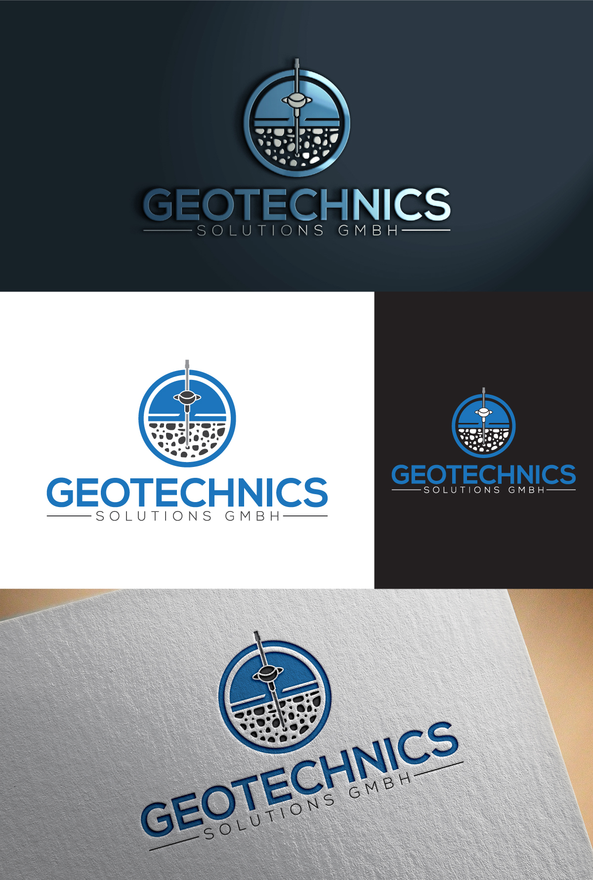 Logo Design by ariba6269 for Geotechnics Solution GmbH | Design #37173294