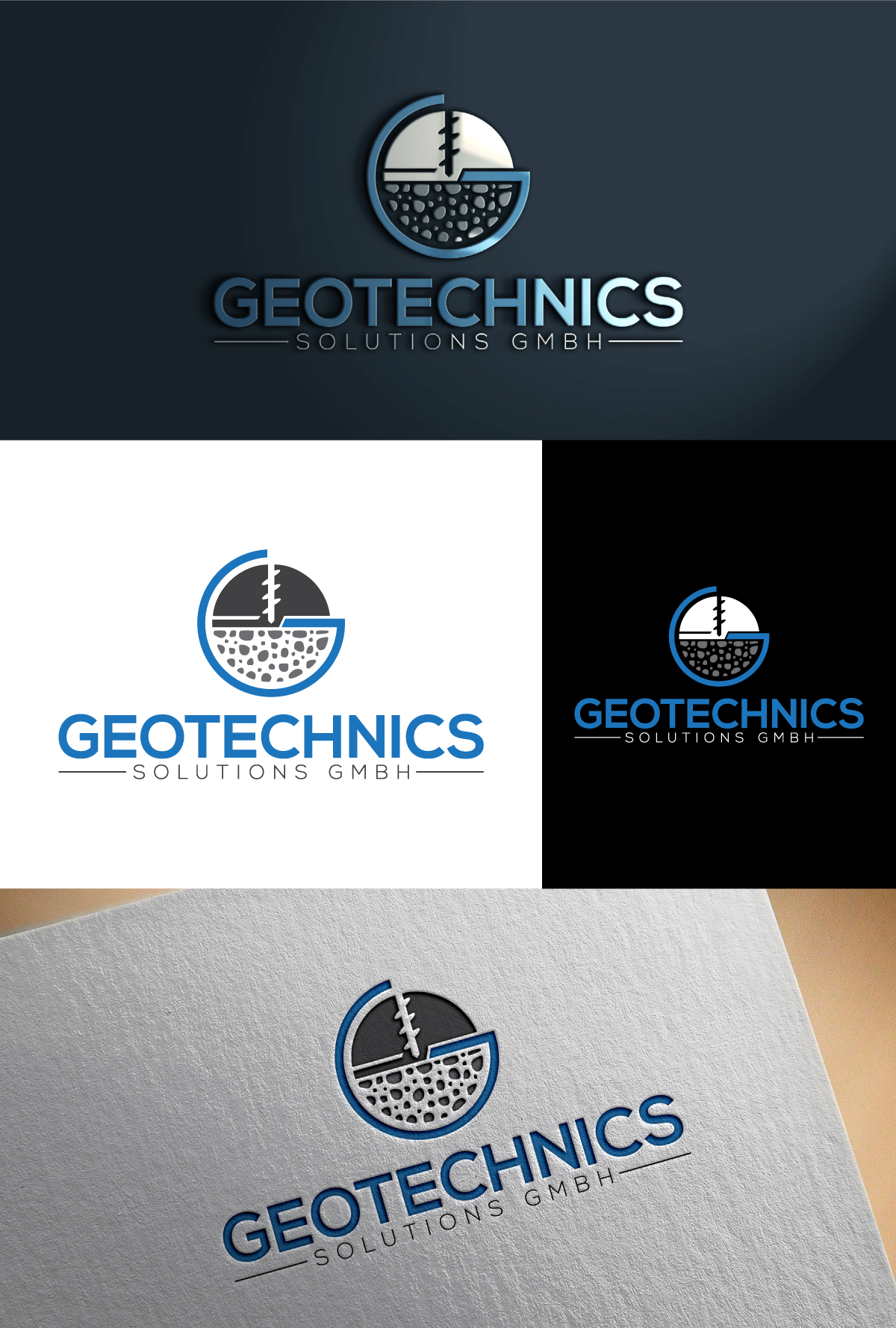 Logo Design by ariba6269 for Geotechnics Solution GmbH | Design #37173299