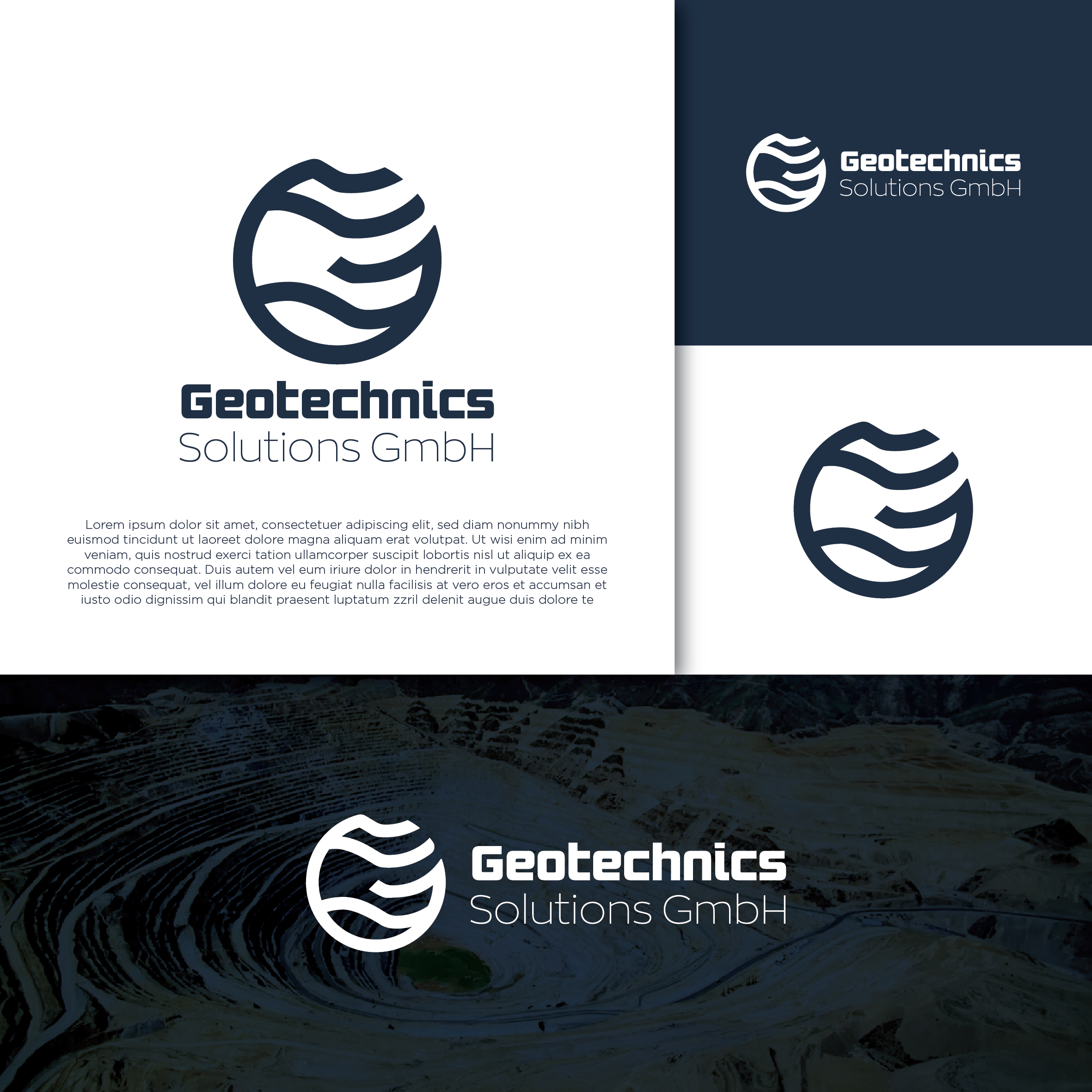 Logo Design by ArchaProduction for Geotechnics Solution GmbH | Design #37194611