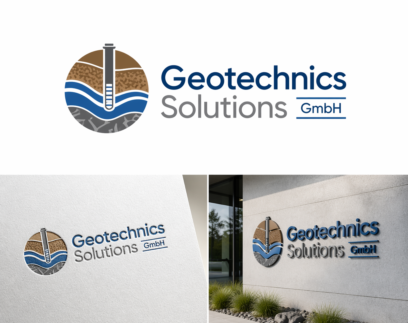 Logo Design by ARtKISTA for Geotechnics Solution GmbH | Design #37185865