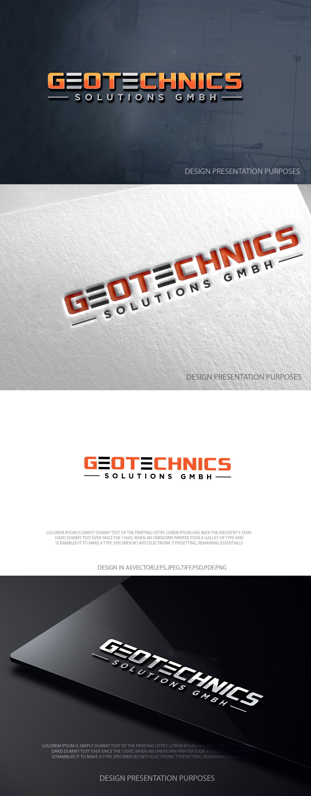Logo Design by zebronicgraphic for Geotechnics Solution GmbH | Design #37173523