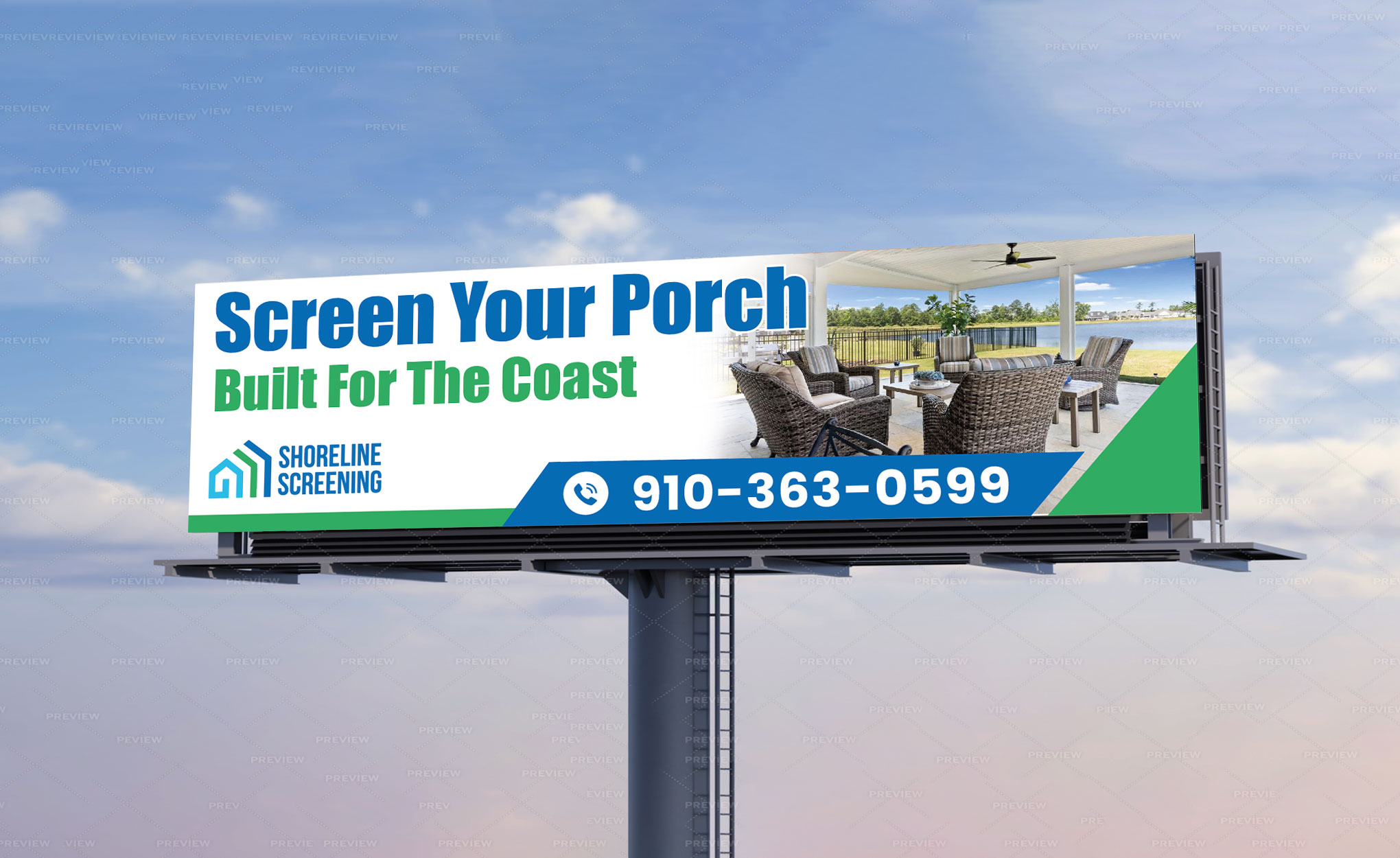 Billboard Design by WrapTonic24 for Shoreline Screening Solutions, LLC | Design #37177839