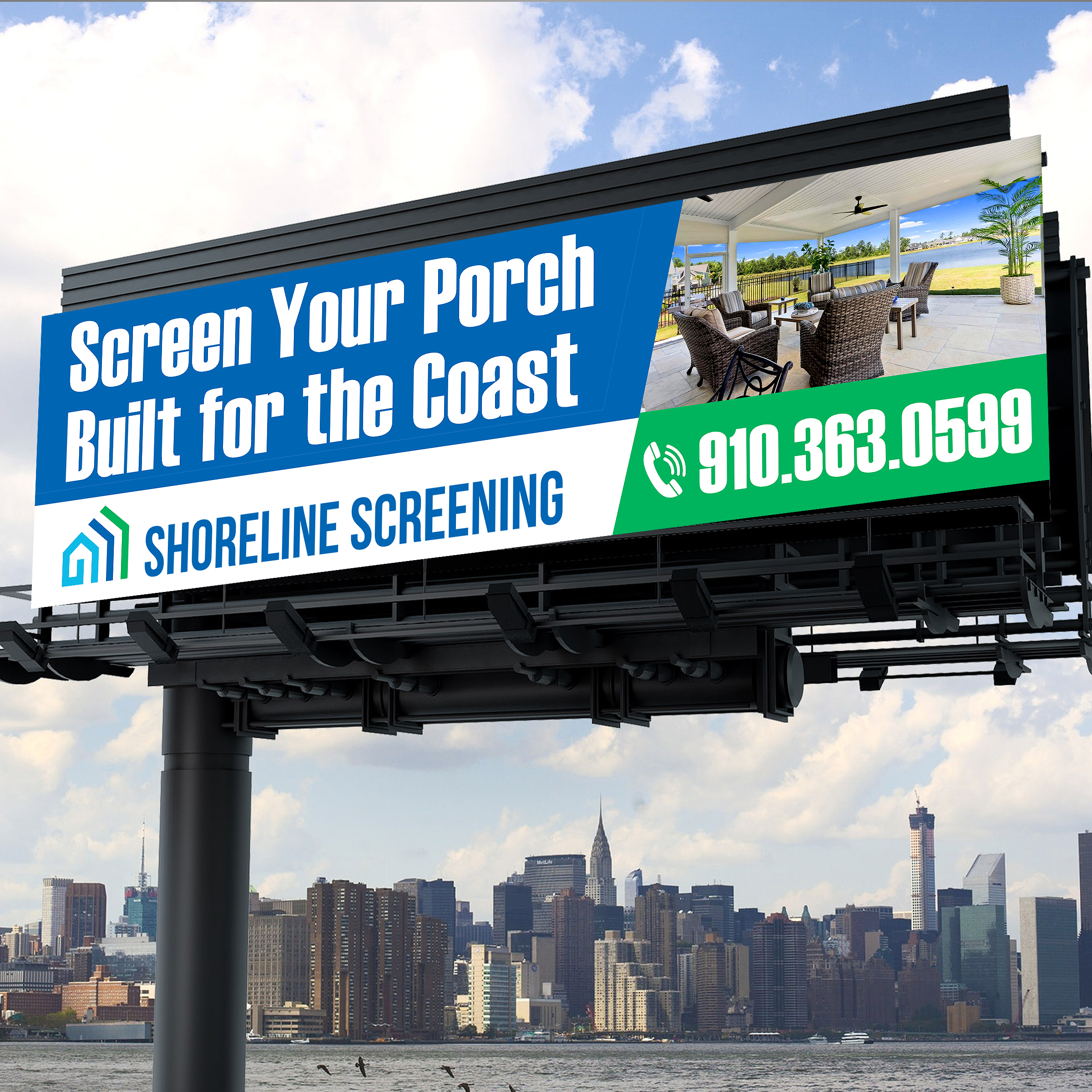 Billboard Design by Designers Hub for Shoreline Screening Solutions, LLC | Design #37177648