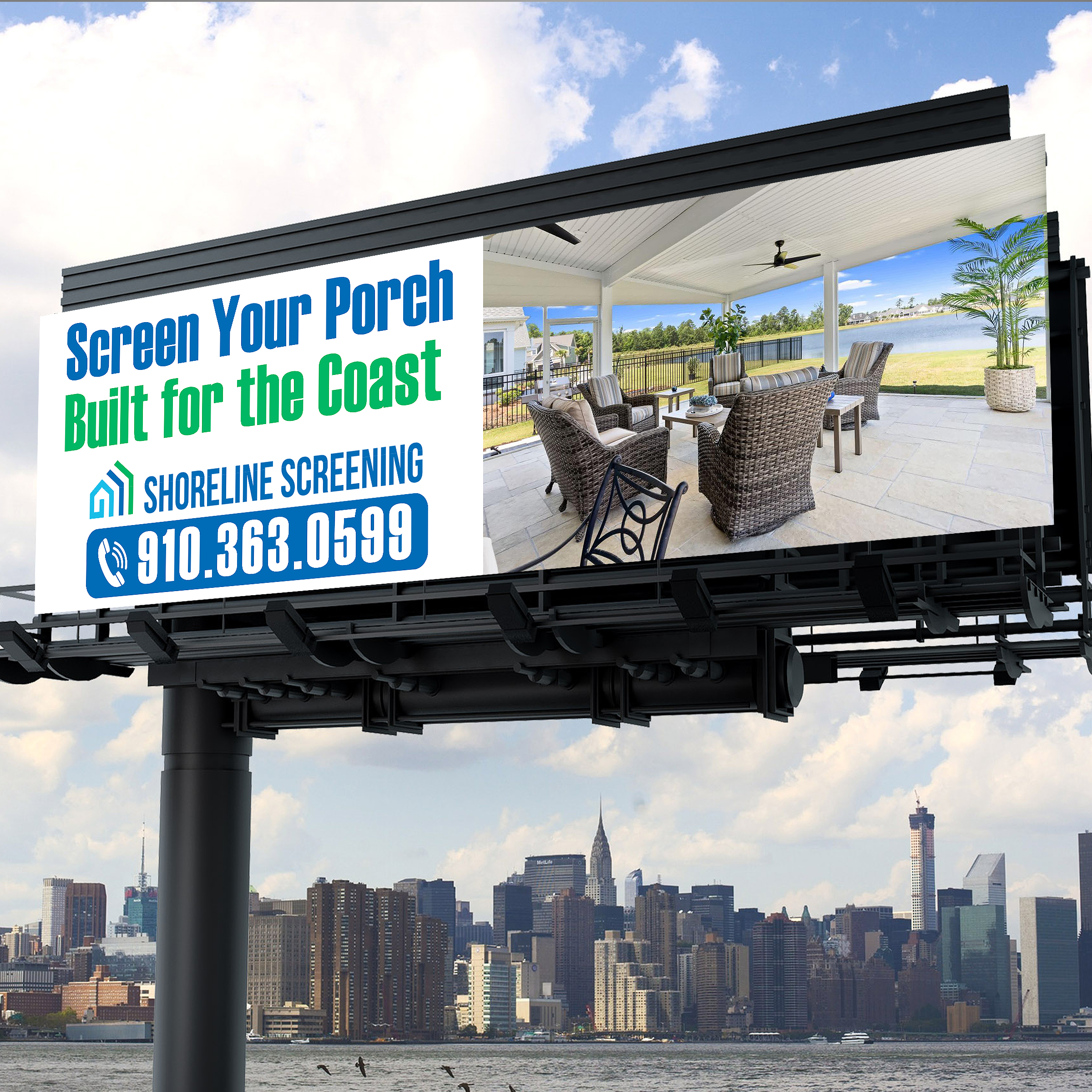 Billboard Design by Designers Hub for Shoreline Screening Solutions, LLC | Design #37178290