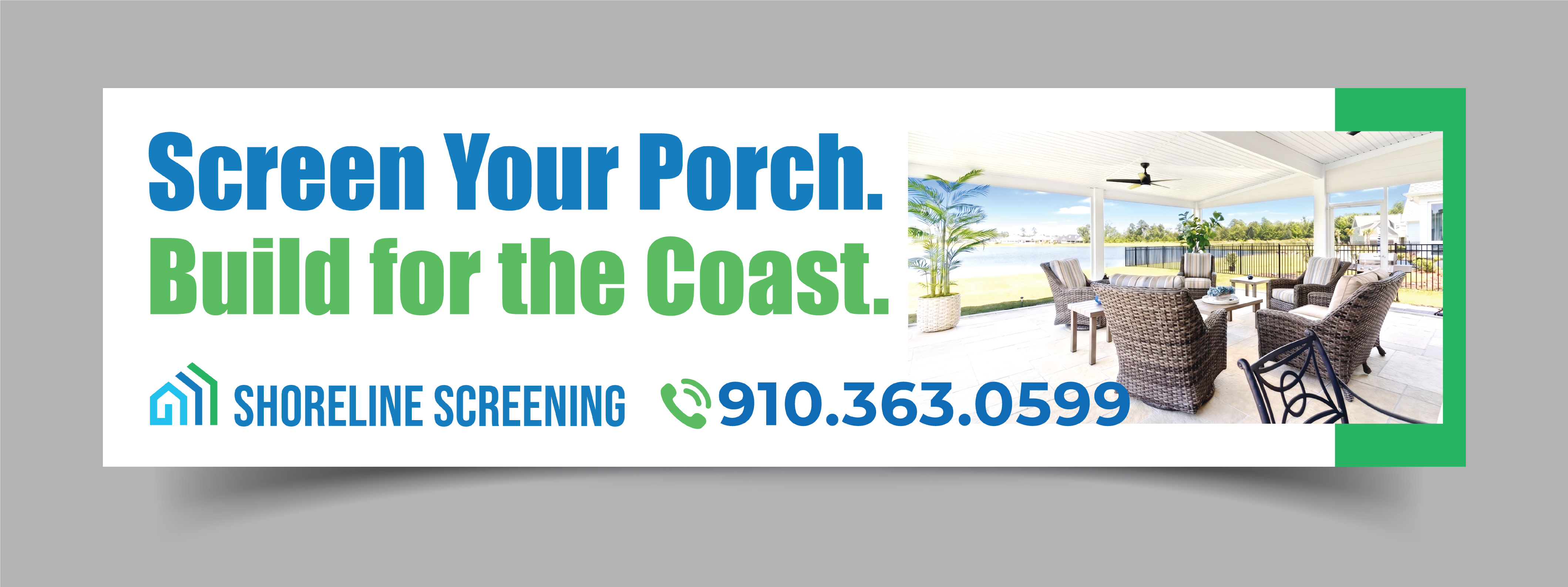 Billboard Design by StromDesignHub for Shoreline Screening Solutions, LLC | Design #37177037