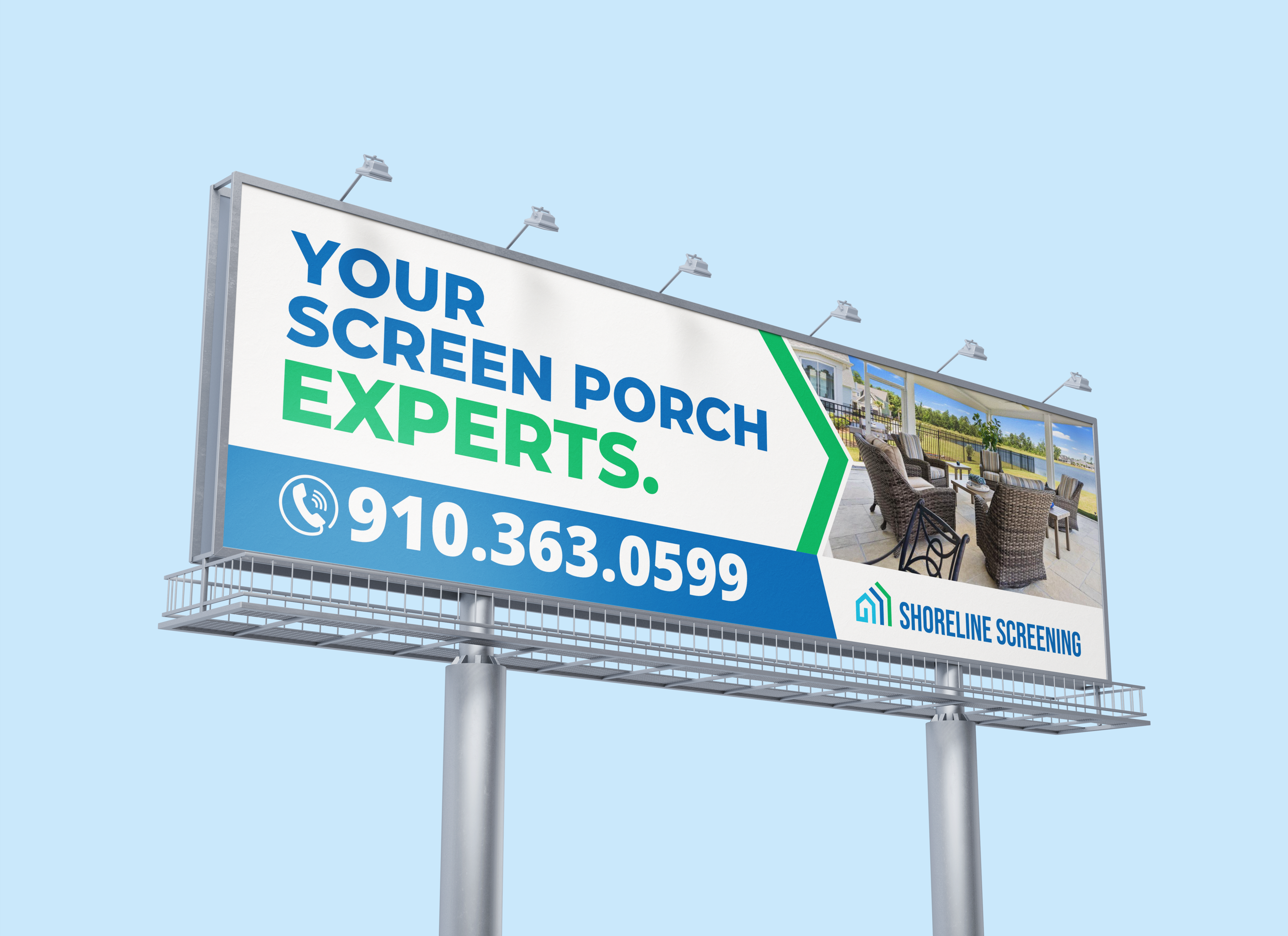 Billboard Design by Excellar Hub for Shoreline Screening Solutions, LLC | Design #37177105