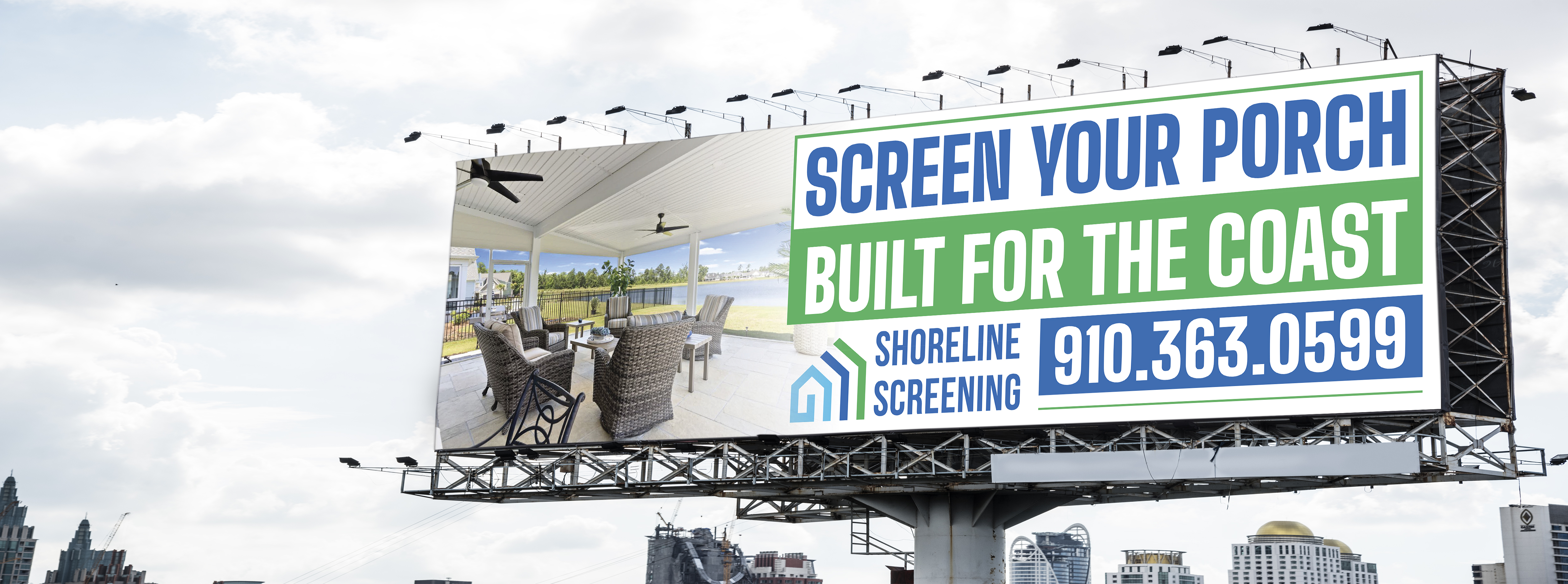 Billboard Design by Sun Creative for Shoreline Screening Solutions, LLC | Design #37174717