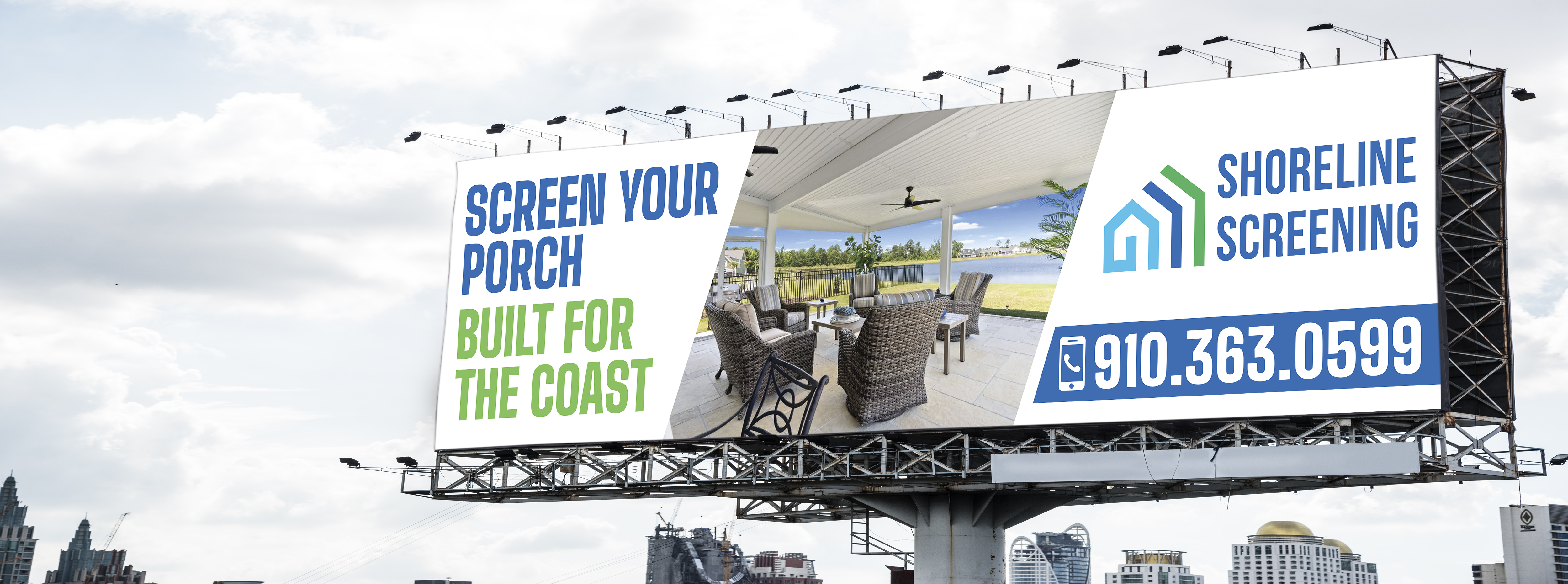 Billboard Design by Sun Creative for Shoreline Screening Solutions, LLC | Design #37174756