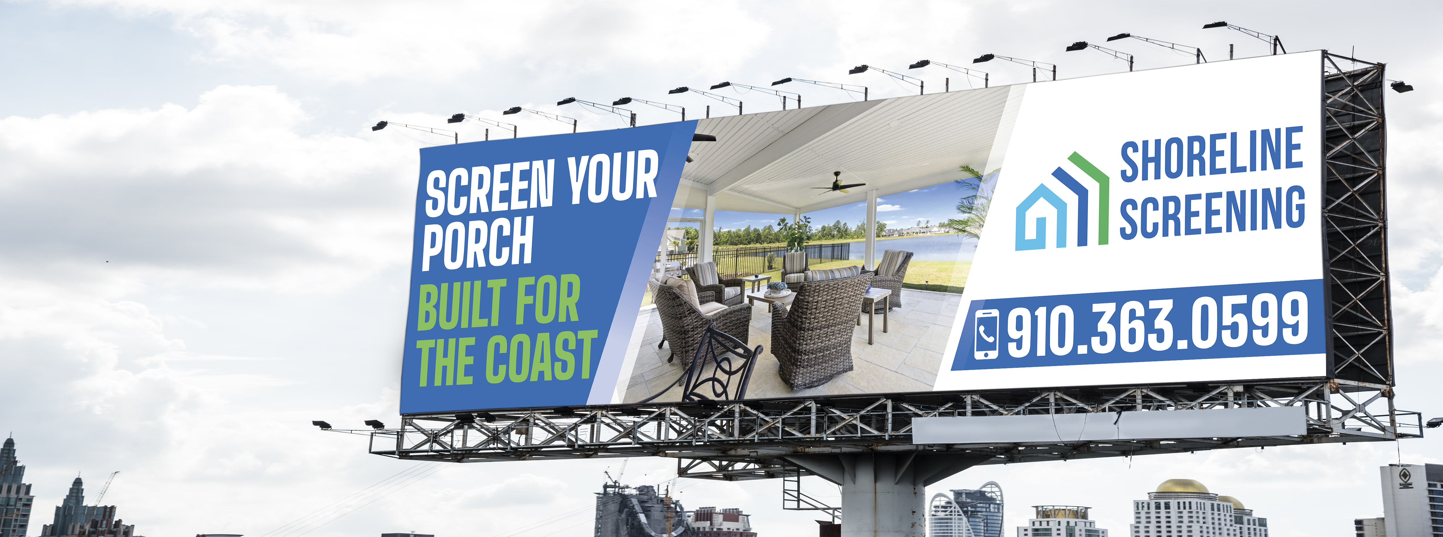 Billboard Design by Sun Creative for Shoreline Screening Solutions, LLC | Design #37174792
