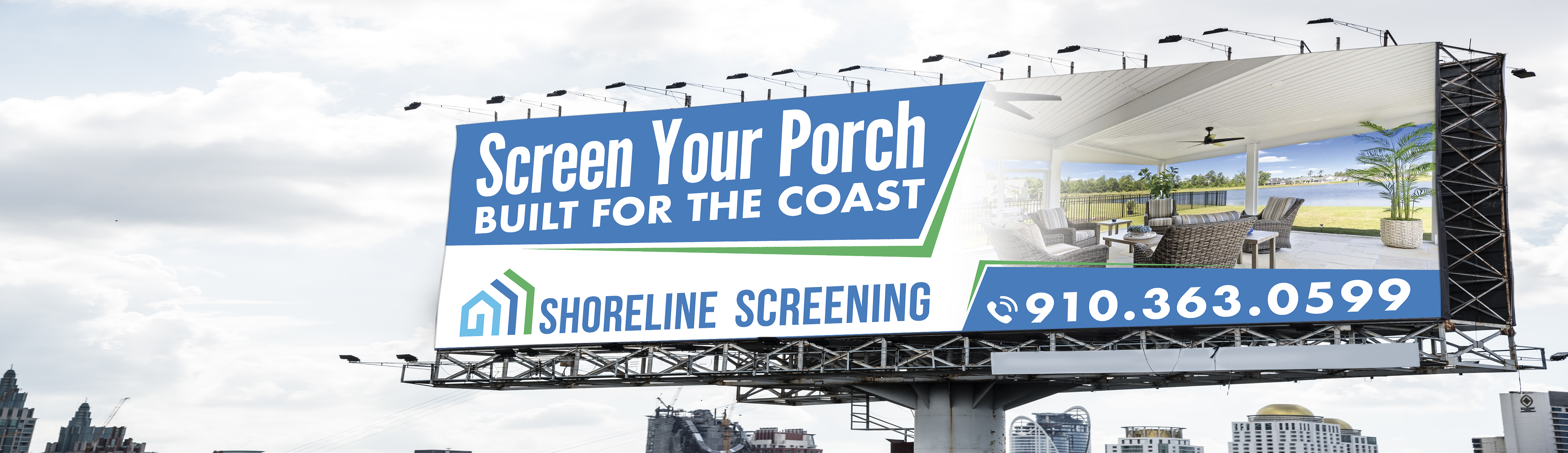 Billboard Design by Sun Creative for Shoreline Screening Solutions, LLC | Design #37177256