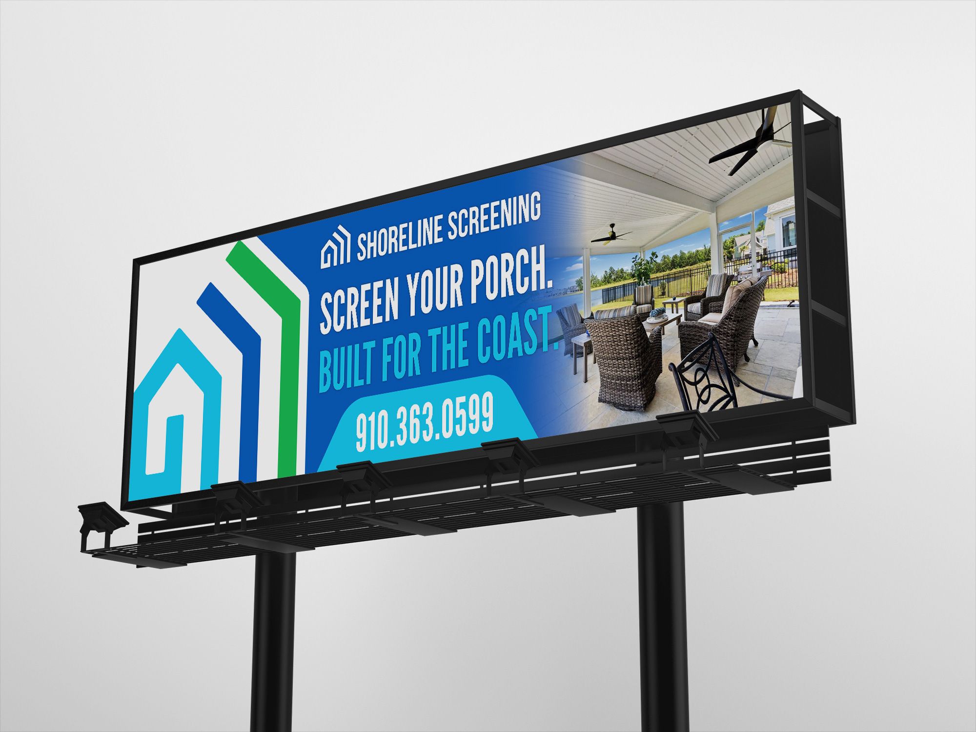 Billboard Design by Talha Ahmad for Shoreline Screening Solutions, LLC | Design #37177637