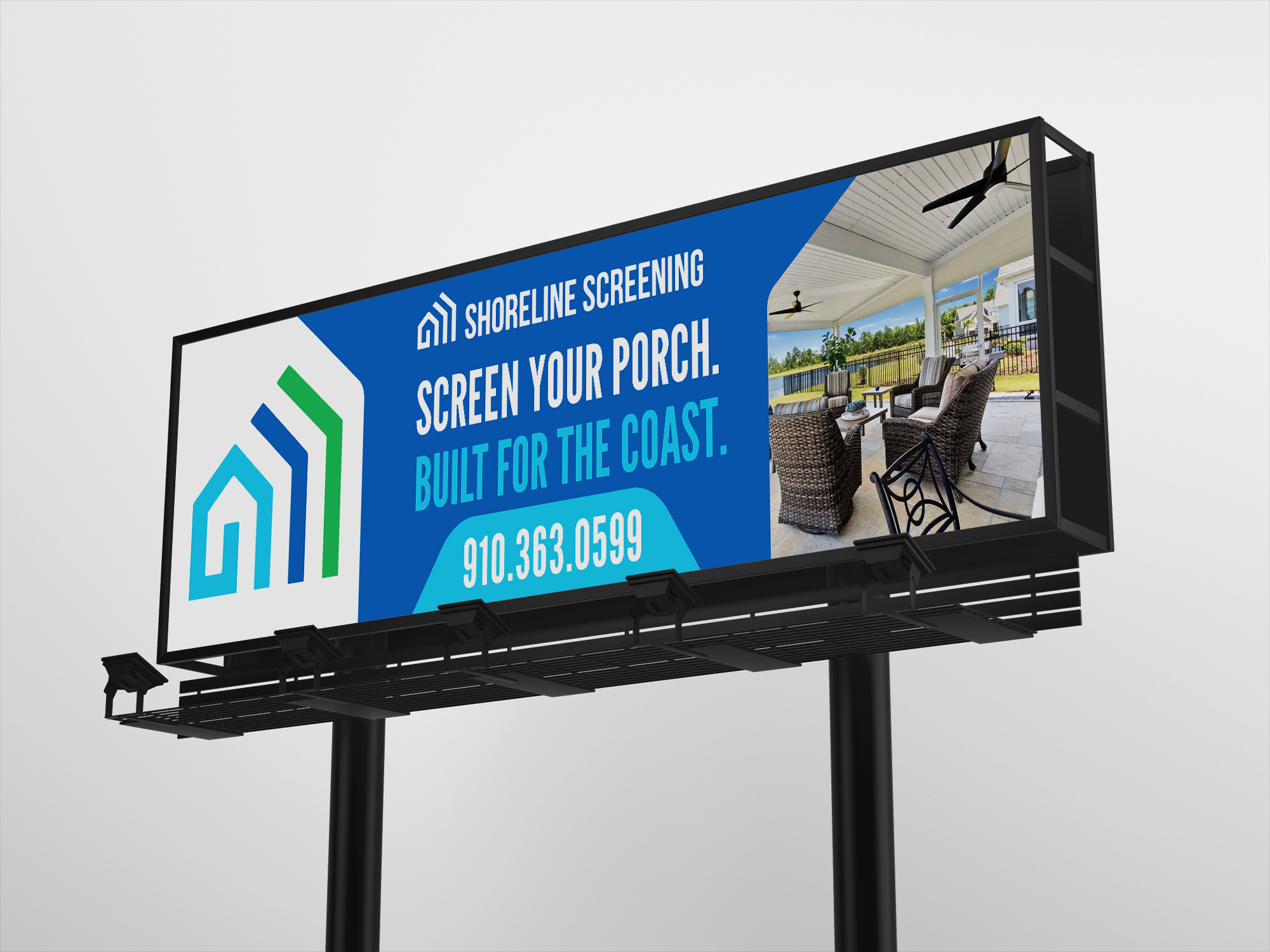 Billboard Design by Talha Ahmad for Shoreline Screening Solutions, LLC | Design #37177638