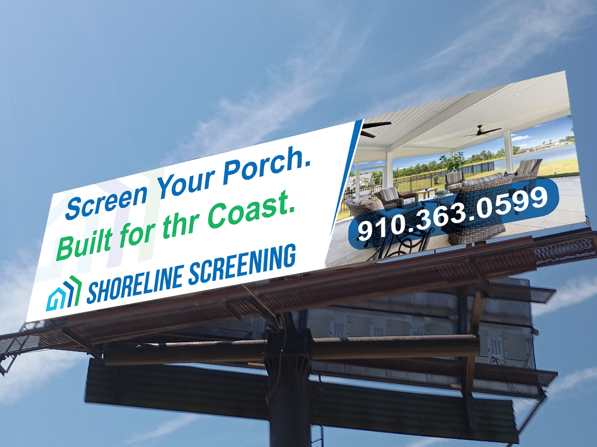 Billboard Design by Expert Bappy for Shoreline Screening Solutions, LLC | Design #37174665