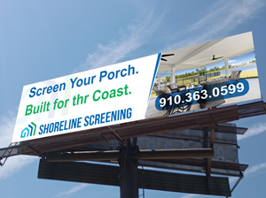 Billboard Design by Expert Bappy for Shoreline Screening Solutions, LLC | Design: #37174665