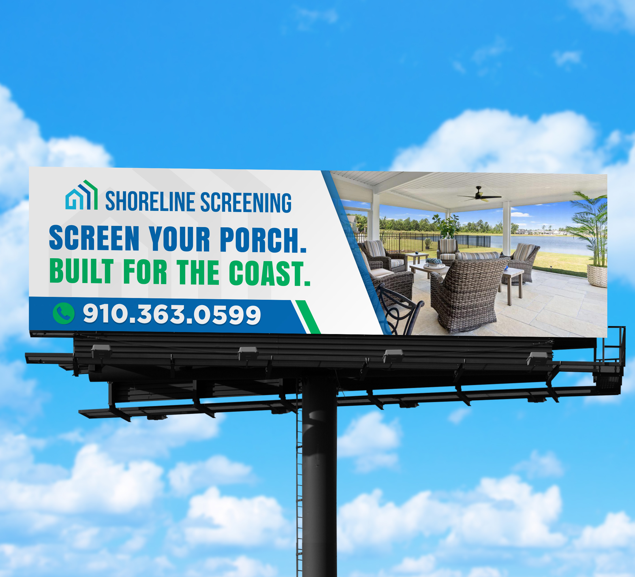 Billboard Design by WellDesign for Shoreline Screening Solutions, LLC | Design #37175334