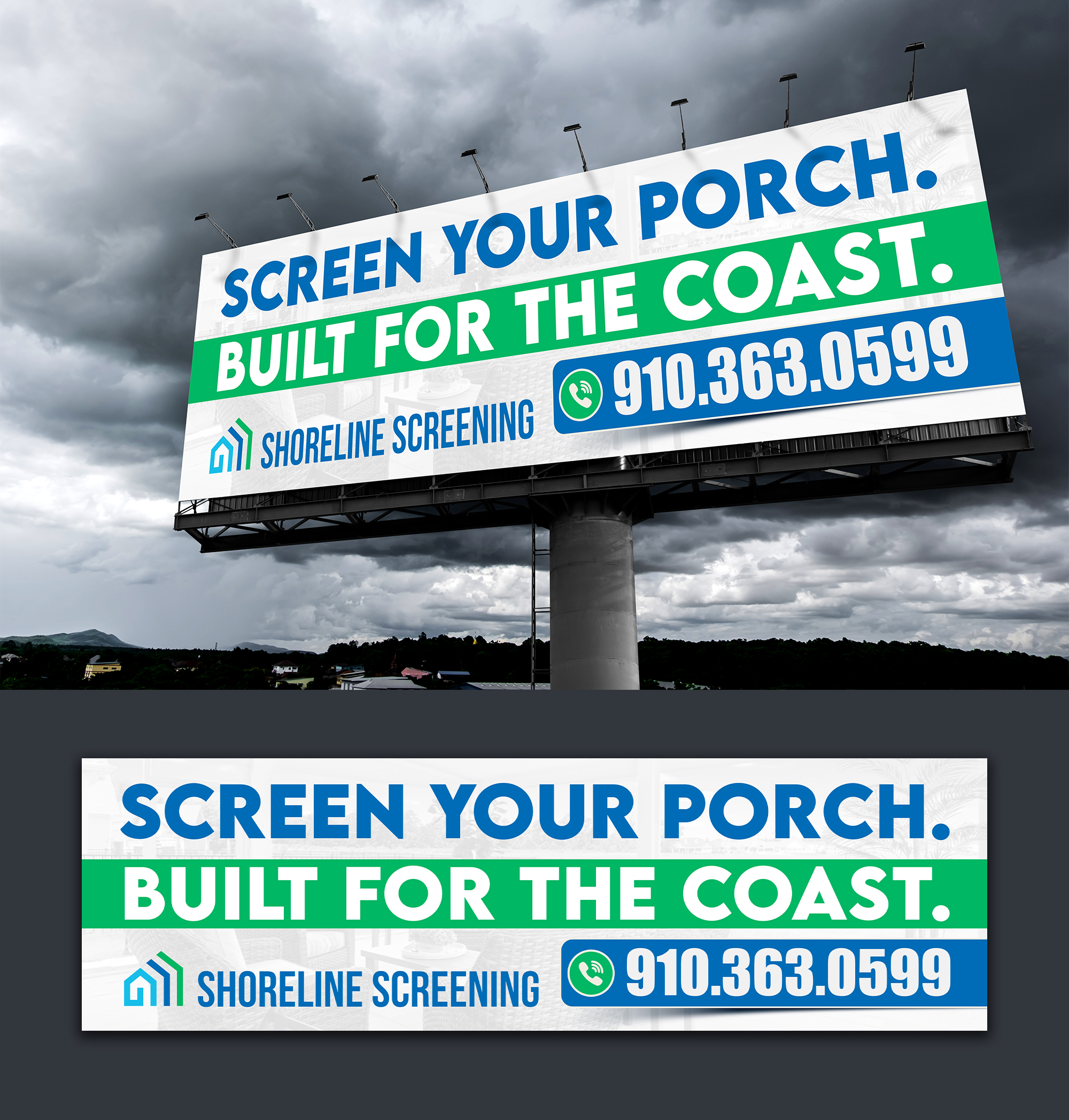 Billboard Design by ArtHive for Shoreline Screening Solutions, LLC | Design #37176672