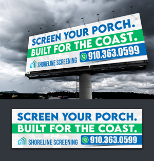 Billboard Design by ArtHive for Shoreline Screening Solutions, LLC | Design: #37176672