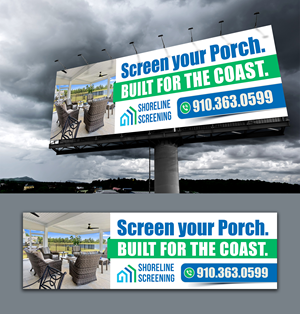 Billboard Design by ArtHive for Shoreline Screening Solutions, LLC | Design: #37176679