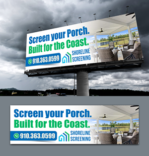 Billboard Design by ArtHive for Shoreline Screening Solutions, LLC | Design: #37178940