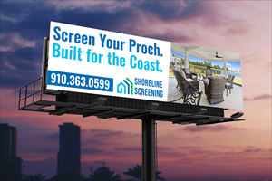 Billboard Design by VCreativeidea for Shoreline Screening Solutions, LLC | Design: #37177497
