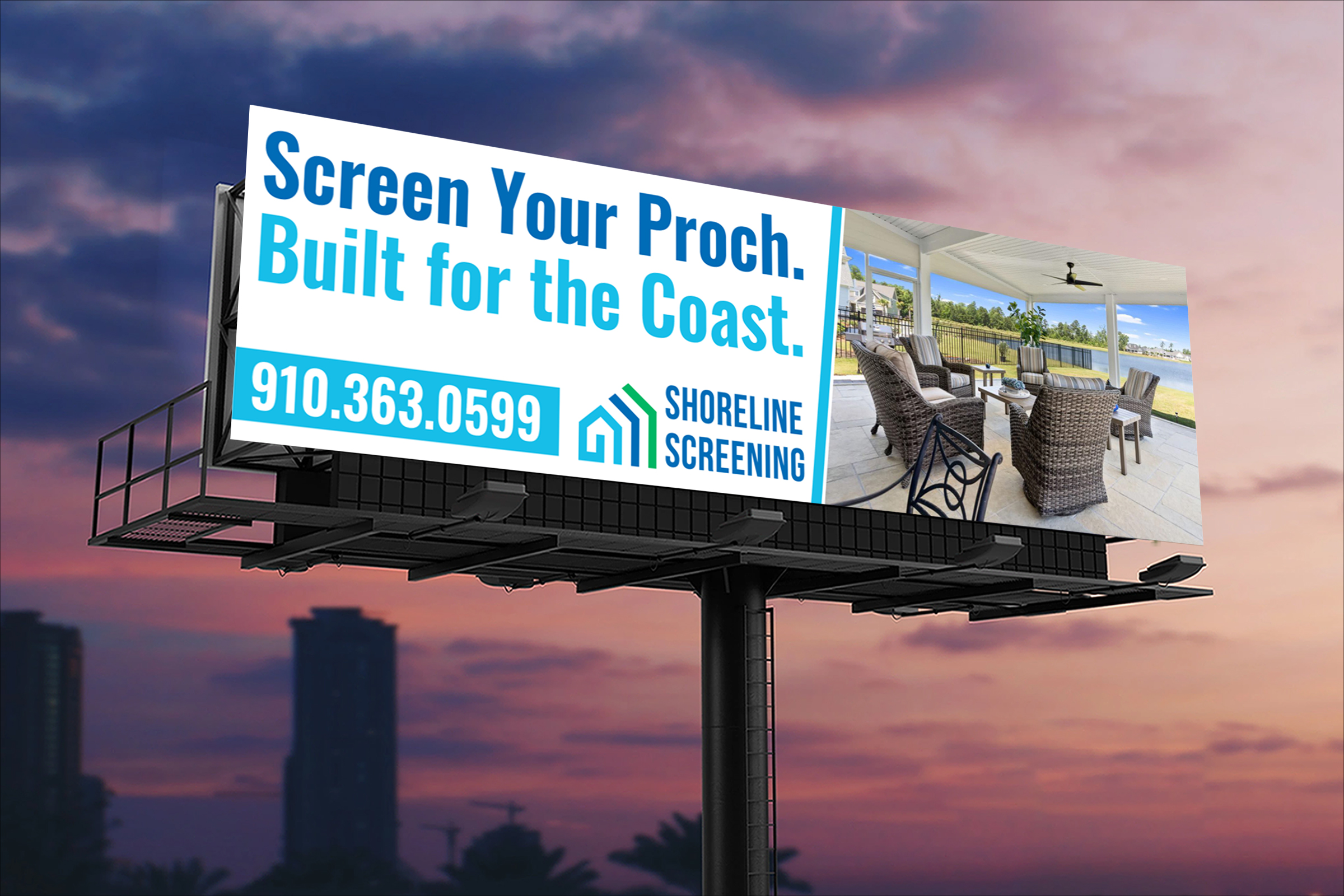 Billboard Design by VCreativeidea for Shoreline Screening Solutions, LLC | Design #37177507