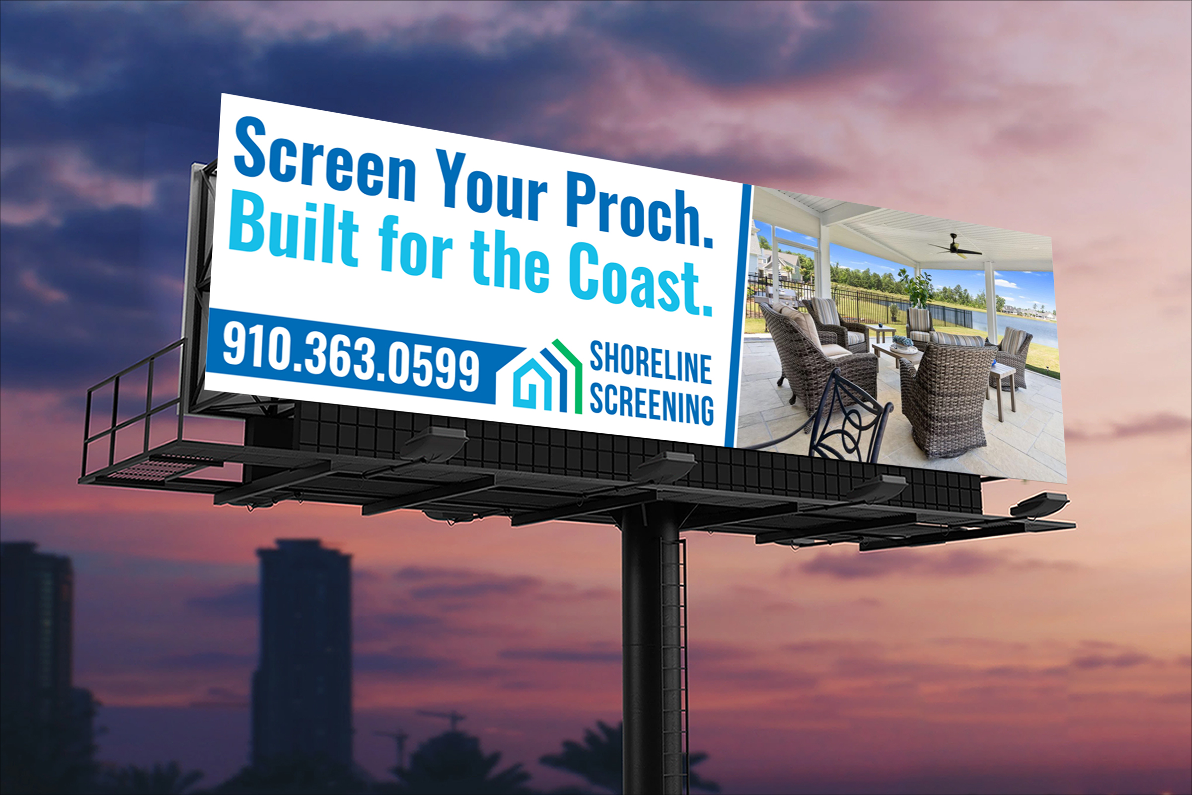 Billboard Design by VCreativeidea for Shoreline Screening Solutions, LLC | Design #37177523