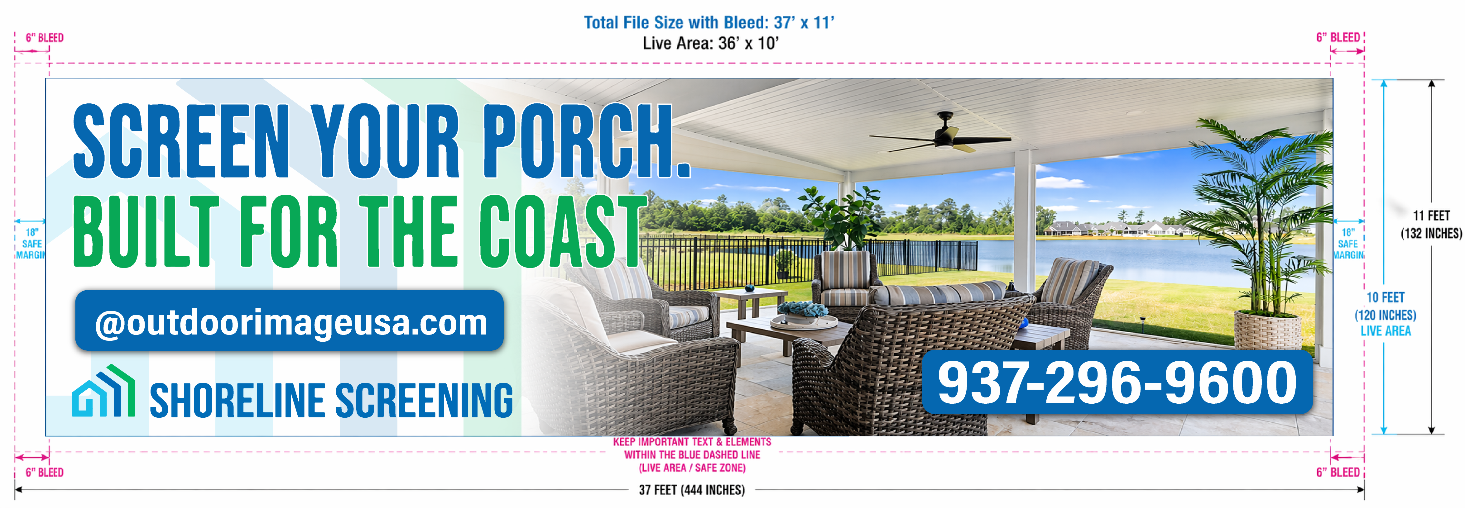 Billboard Design by Fuhad Jihad for Shoreline Screening Solutions, LLC | Design #37176776