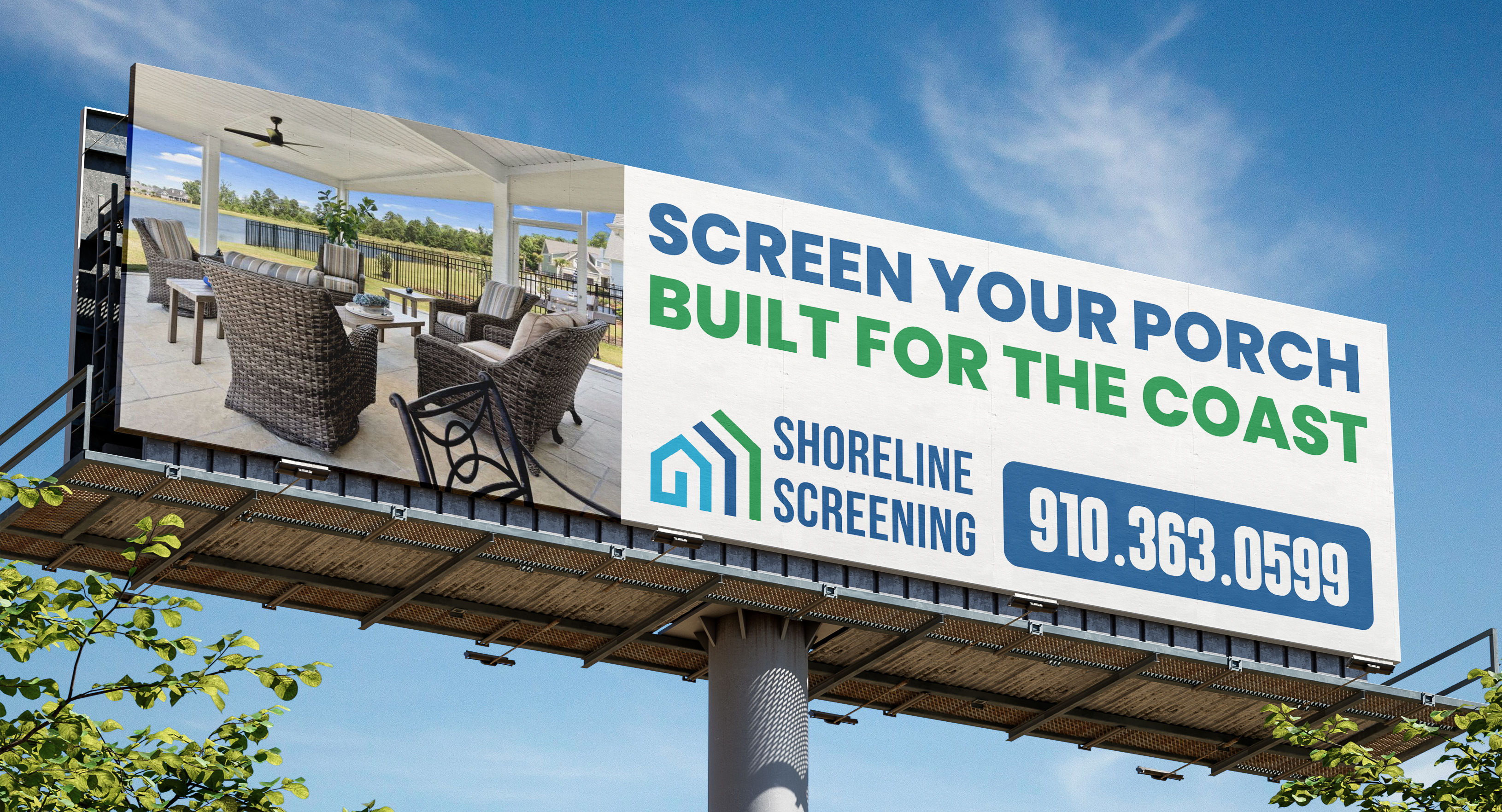 Billboard Design by saurov for Shoreline Screening Solutions, LLC | Design #37176275