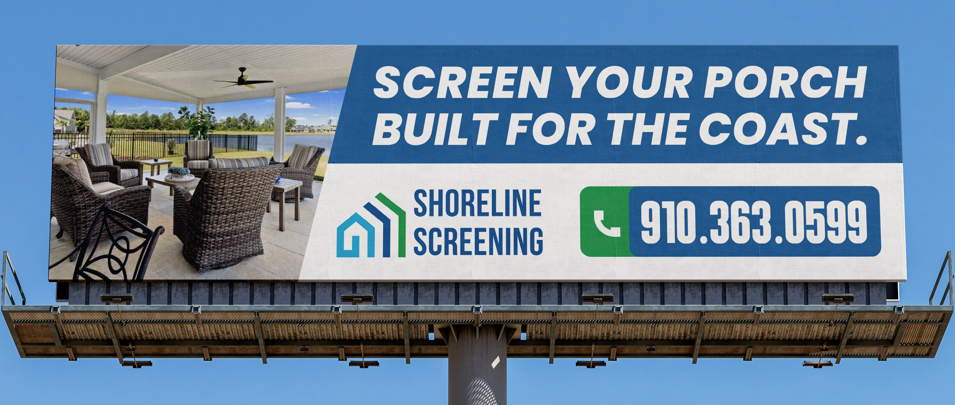 Billboard Design by saurov for Shoreline Screening Solutions, LLC | Design #37176883