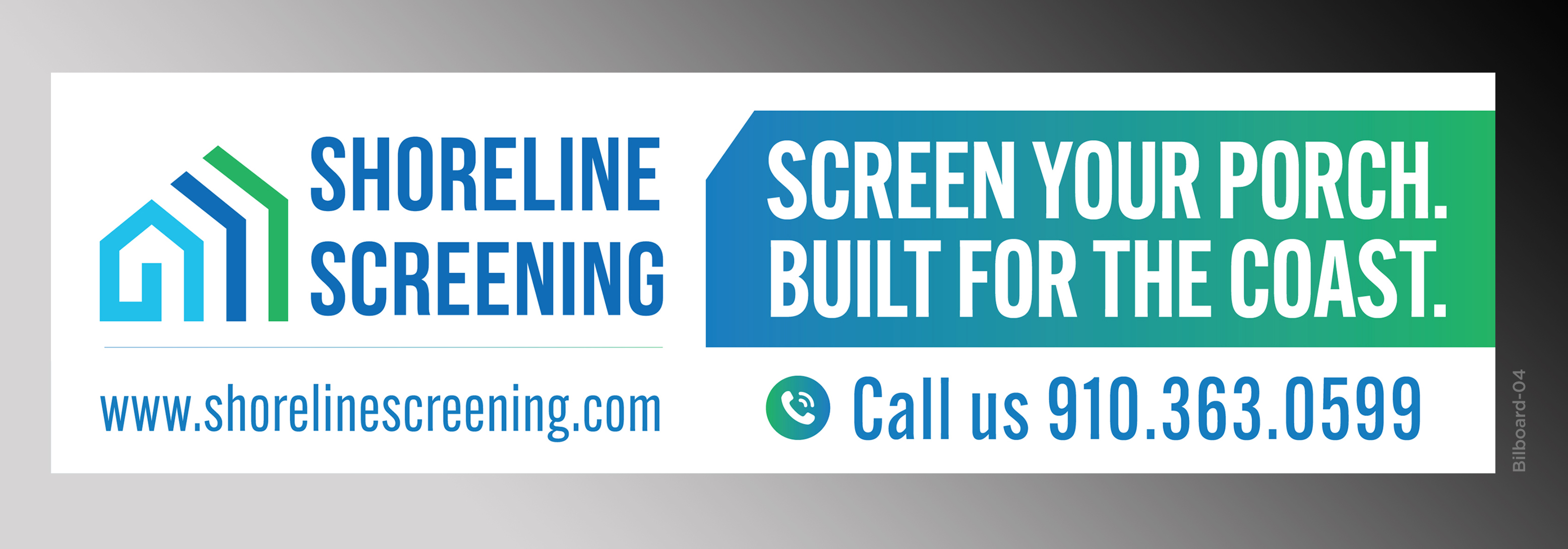 Billboard Design by D Creative for Shoreline Screening Solutions, LLC | Design #37176972