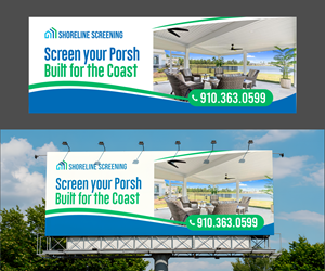 Billboard Design by ThiagoB for Shoreline Screening Solutions, LLC | Design: #37174643